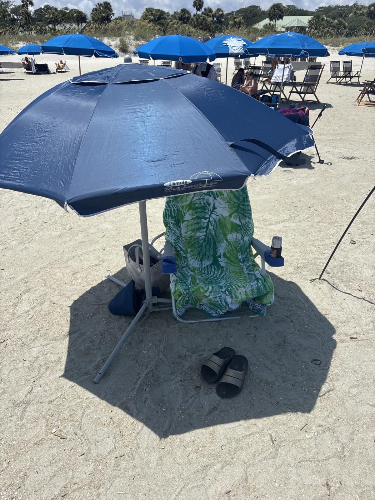 Wondershade Ultimate Portable Sun Shade Umbrella – Lightweight Adjustable Outdoor Patio & Beach Umbrella with Tripod Base (Blue) customer photo 1
