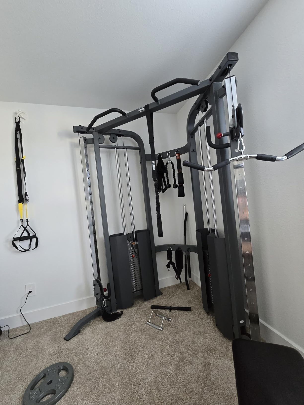 XMARK Functional Trainer Cable Machine, Dual Weight Stack Cable Pulley Machine for Strength Training, Commercial and Home Gyms, and Rehab Facilities customer photo 2