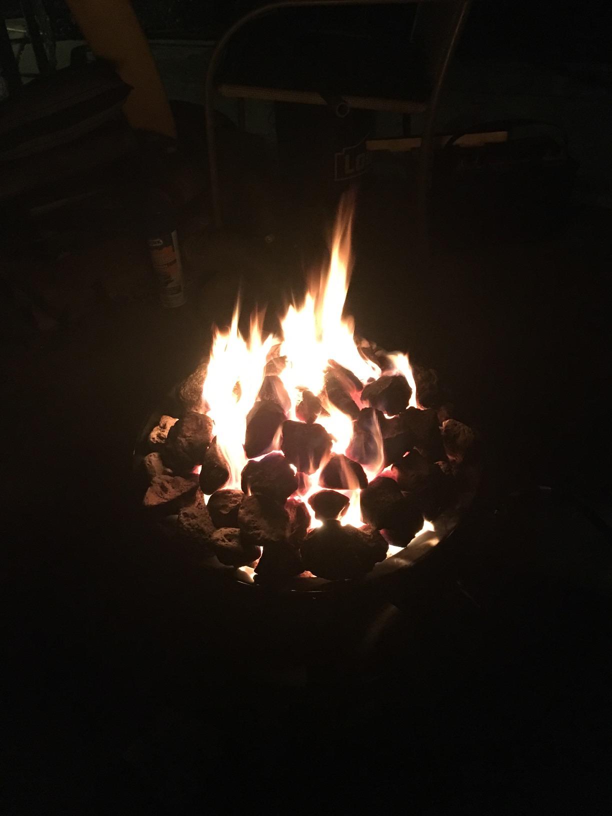 Heininger 5995 58,000 BTU Portable Propane Smokeless Outdoor Gas Fire Pit Black customer photo 1