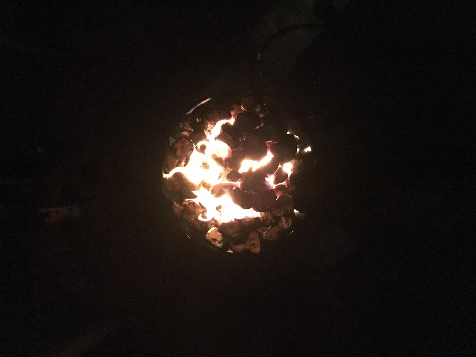 Heininger 5995 58,000 BTU Portable Propane Smokeless Outdoor Gas Fire Pit Black customer photo 2