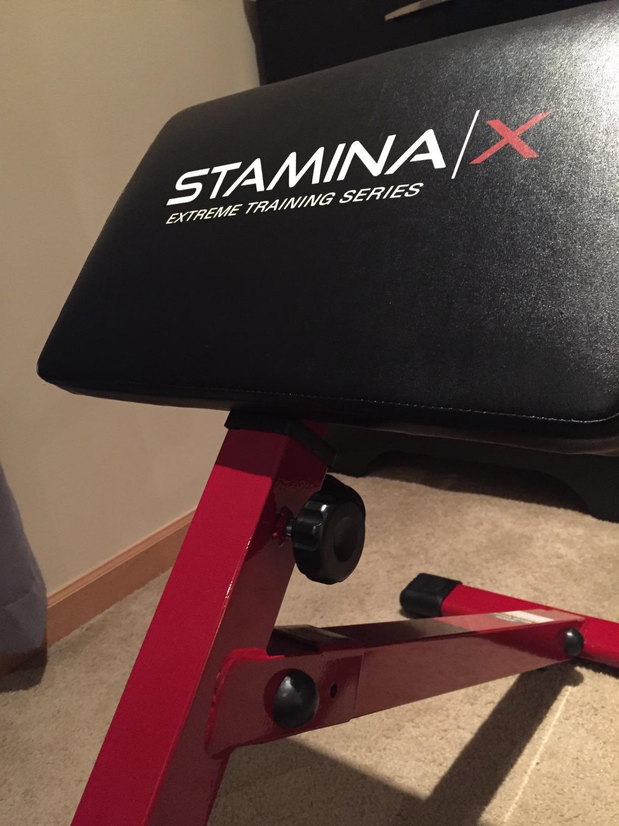 Stamina X Adjustable Ab, Back, and Core Strength Exercise, Sit-Up Fitness Hyperextension Weight Bench for At-Home Workouts customer photo 2