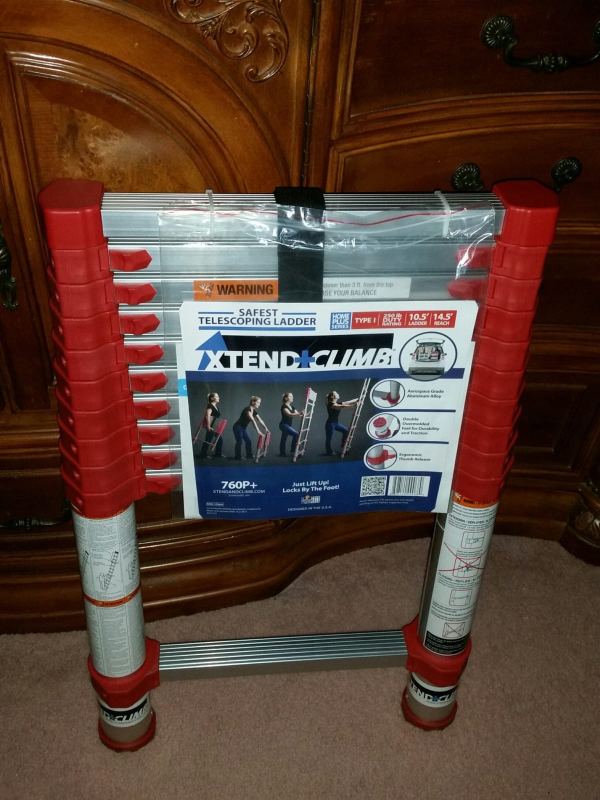 Xtend & Climb 785P+ Telescopic Ladder (15.5 FT - 250 LBS) customer photo 1