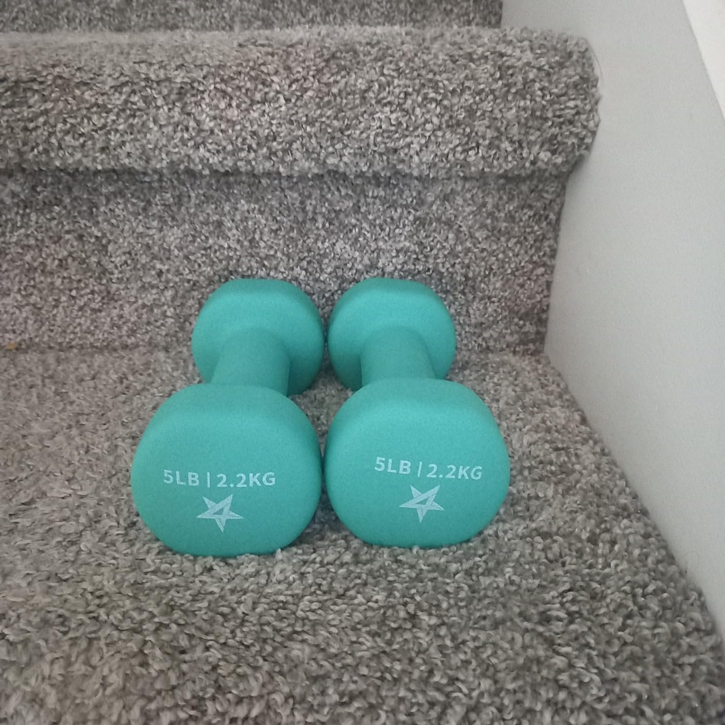 Yes4All Neoprene Coated Dumbbell Hand Weight Sets of 2 - Multiple Weight Options with 15 Colors, Anti-roll, Anti-Slip, Hexagon Shape customer photo 2