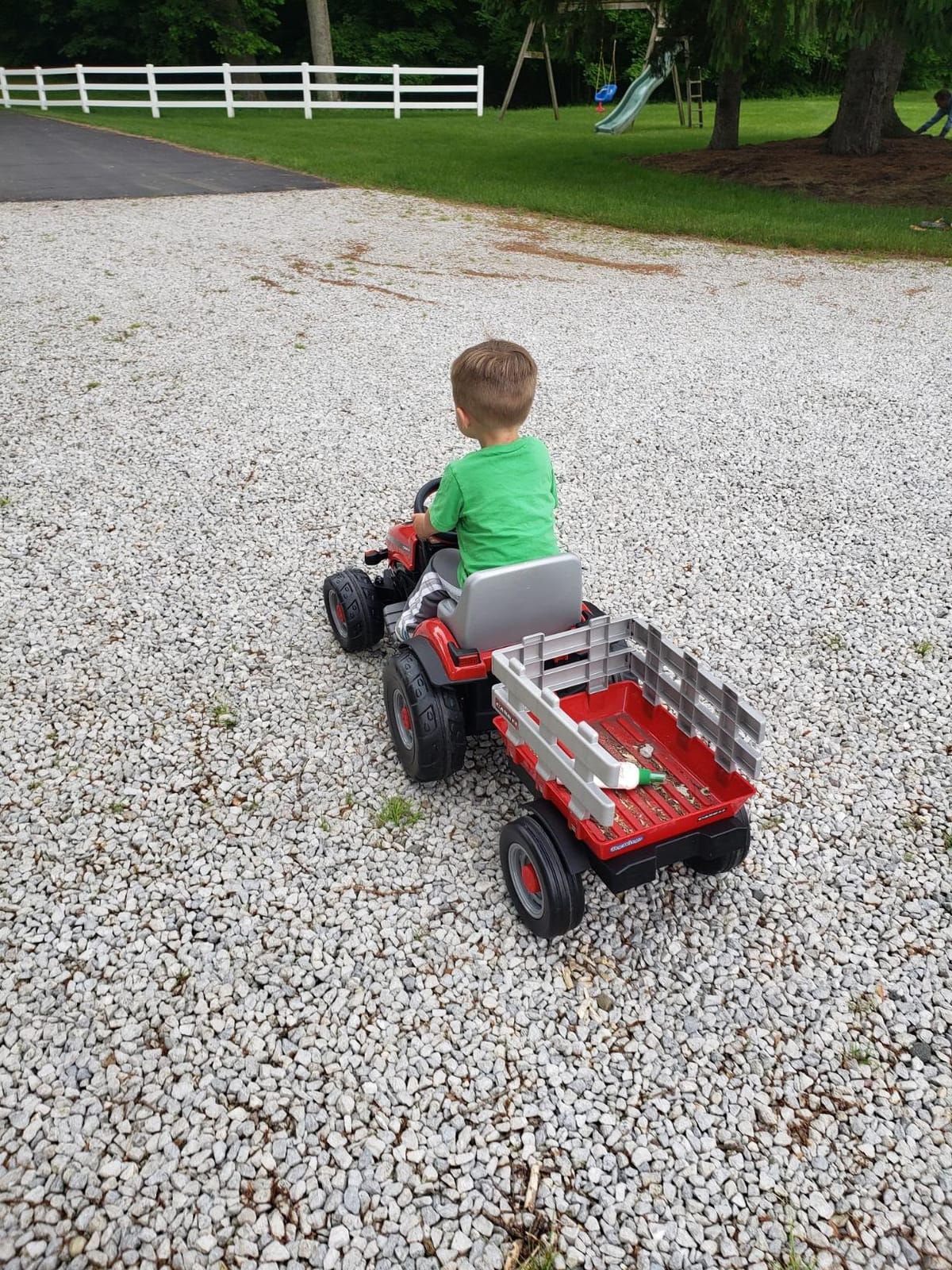 Peg Perego Case IH Little Tractor and Trailer customer photo 1