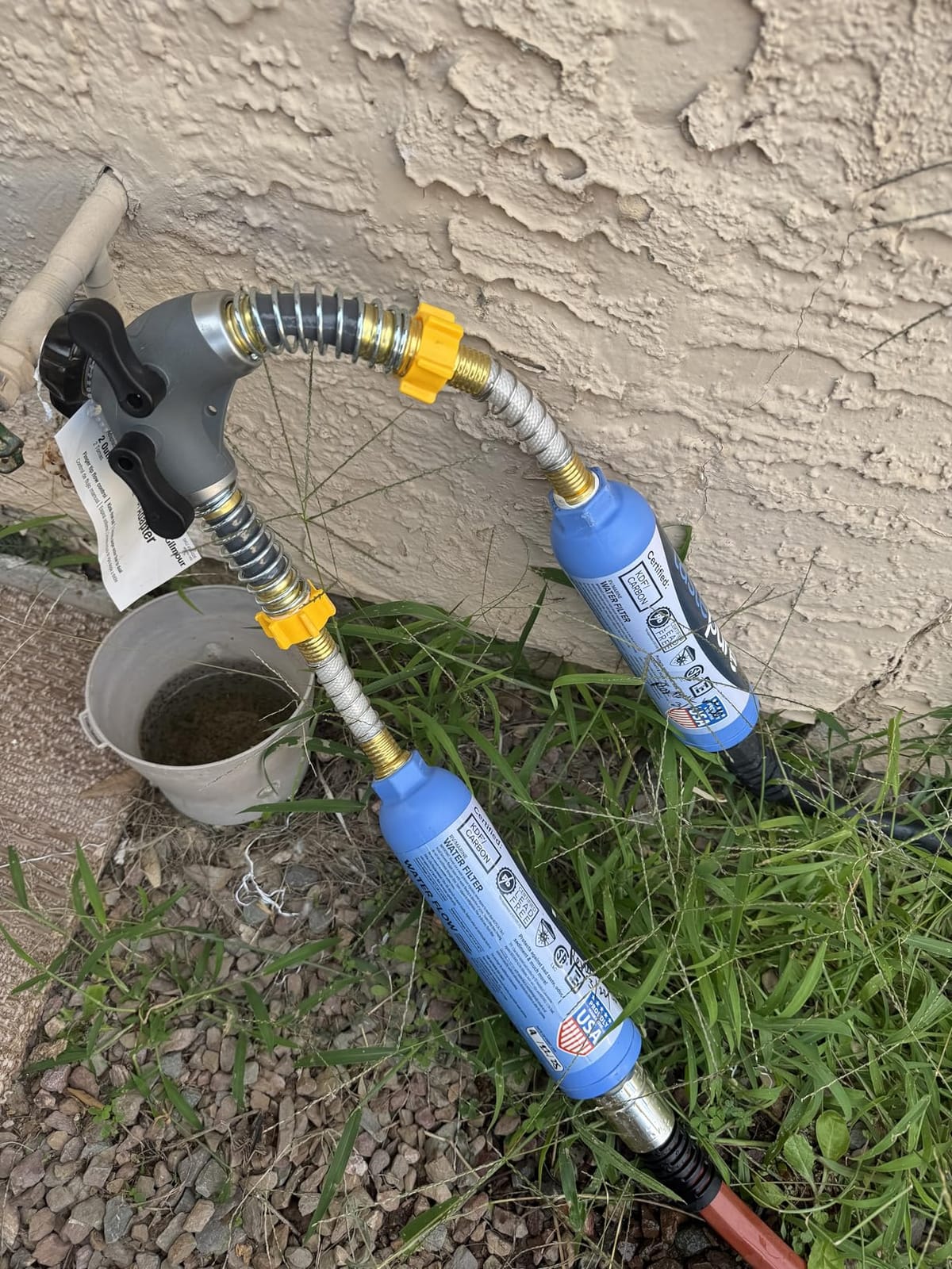 Camco TastePURE 20-Micron Wide-Body Inline Design Water Filter with GAC and KDF Filtration for RVs, Boats, Travel Trailers, and Campers (4-Pack) customer photo 1