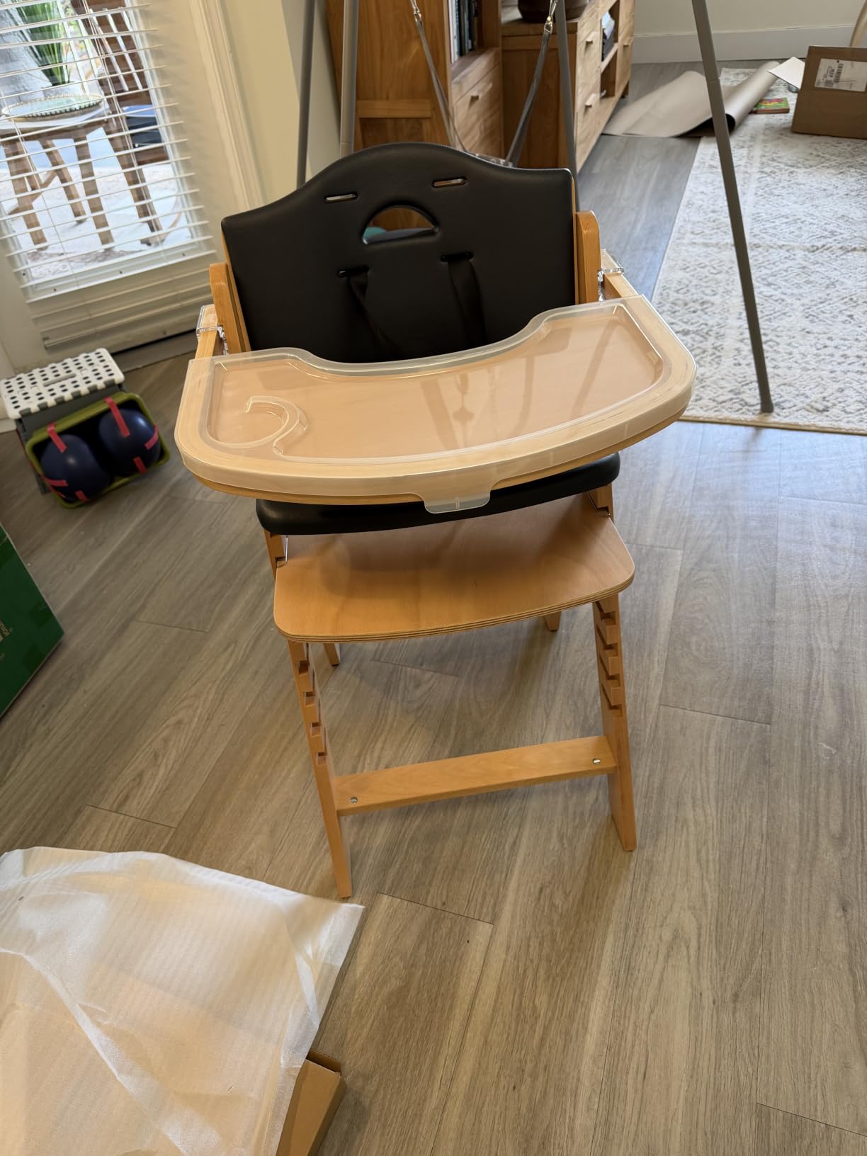 Abiie Beyond Junior Convertible Wooden High Chair with Removable Tray customer photo 2