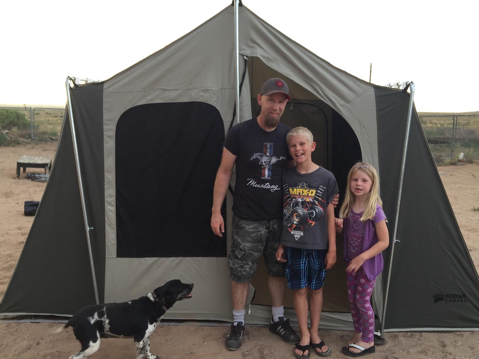 12x9 Canvas Cabin Camping Tent customer photo 2