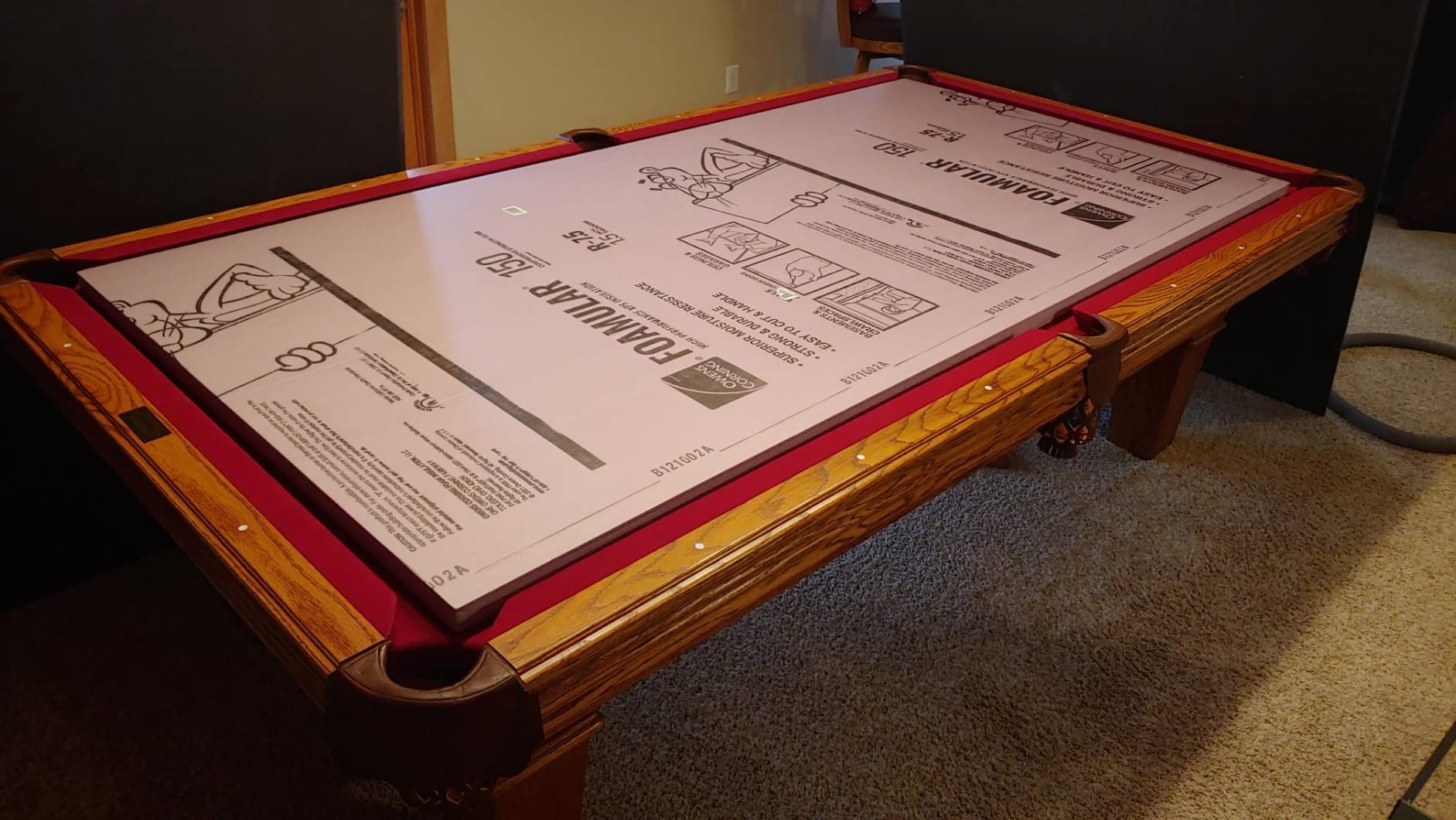JOOLA Ping Pong Conversion Top with Net Set for Billiard and Pool Tables - Regulation Top Converts Billiards into Ping Pong Table - Includes Foam Padding for Protection - Steel Frame Option customer photo 2