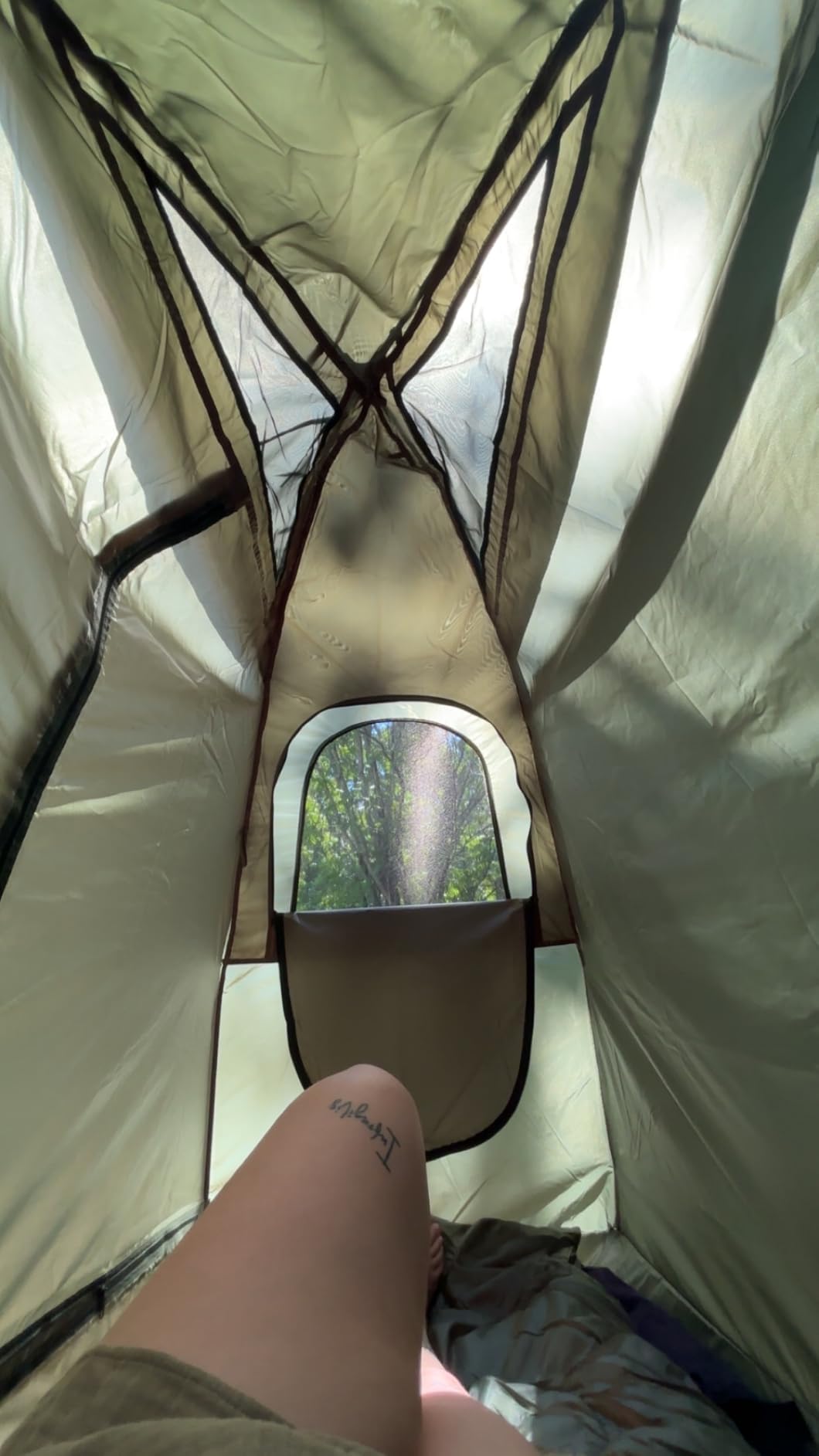 Outsunny Camping Tent Cot 6-in-1 Single Person Folding Tent Cot Combo customer photo 1