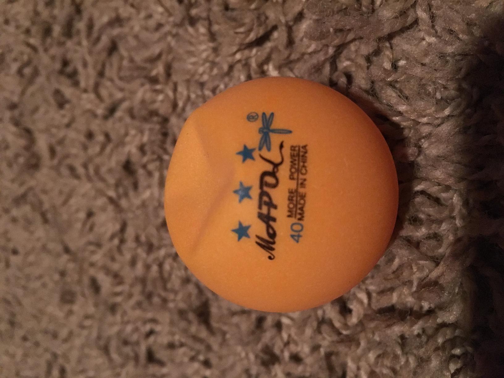 MAPOL 50ct Orange 3-Star Ping Pong Balls, Bulk Training Table Tennis Balls customer photo 1