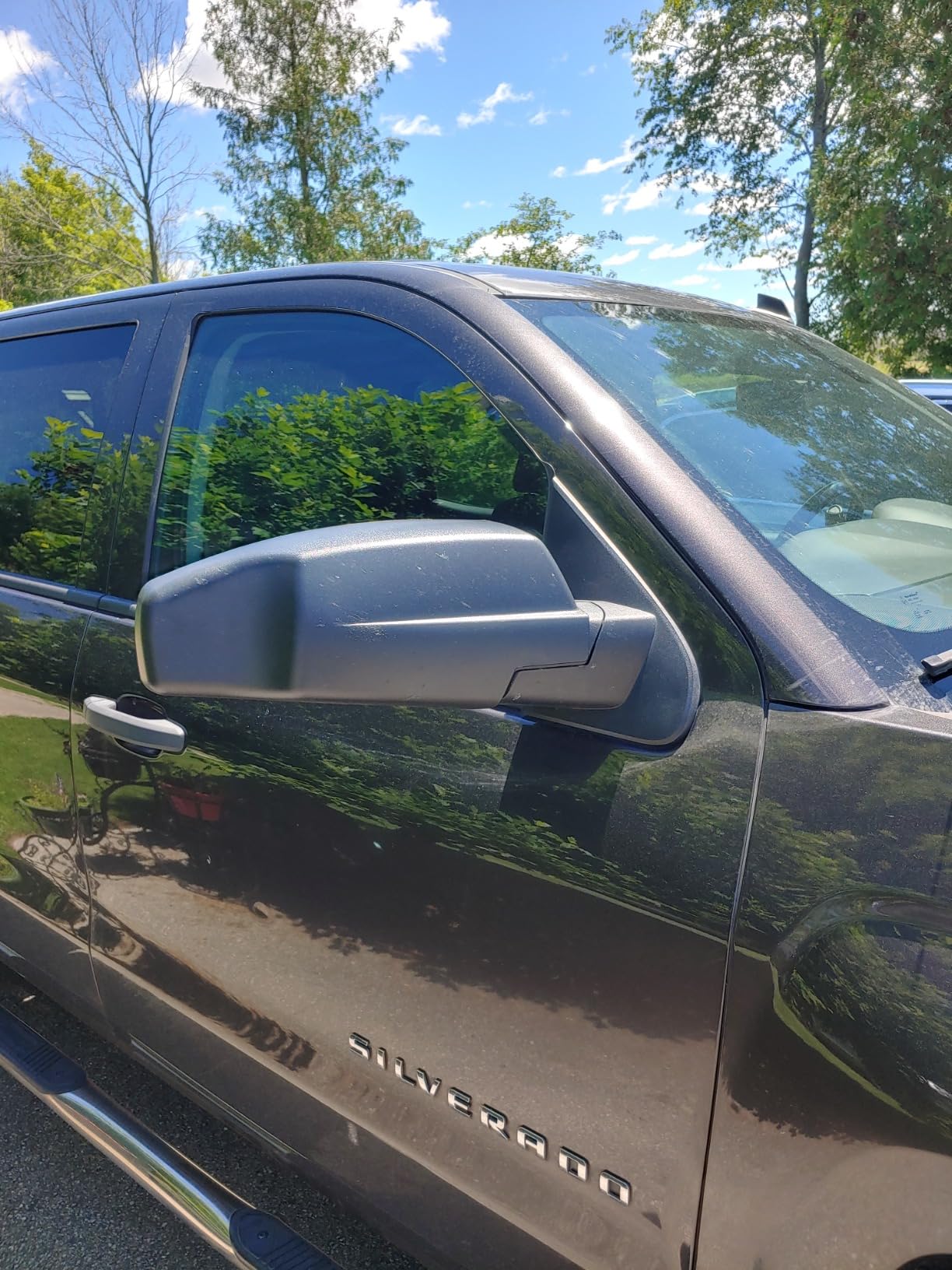 K SOURCE Snap & Zap 80910 Custom Fit Towing Mirror for 2014-2018 Silverado/Sierra 1500, 2015-2019 2500, 3500, Patented customer photo 2