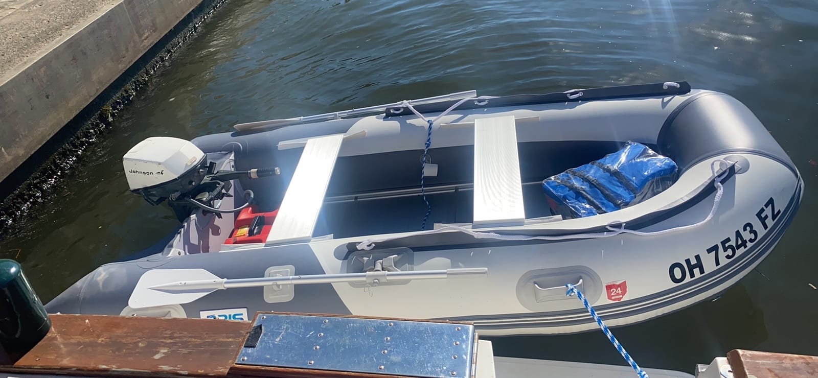 BRIS 10.8 ft Inflatable Boat Inflatable Rafting Fishing Dinghy Tender Pontoon Boat customer photo 1
