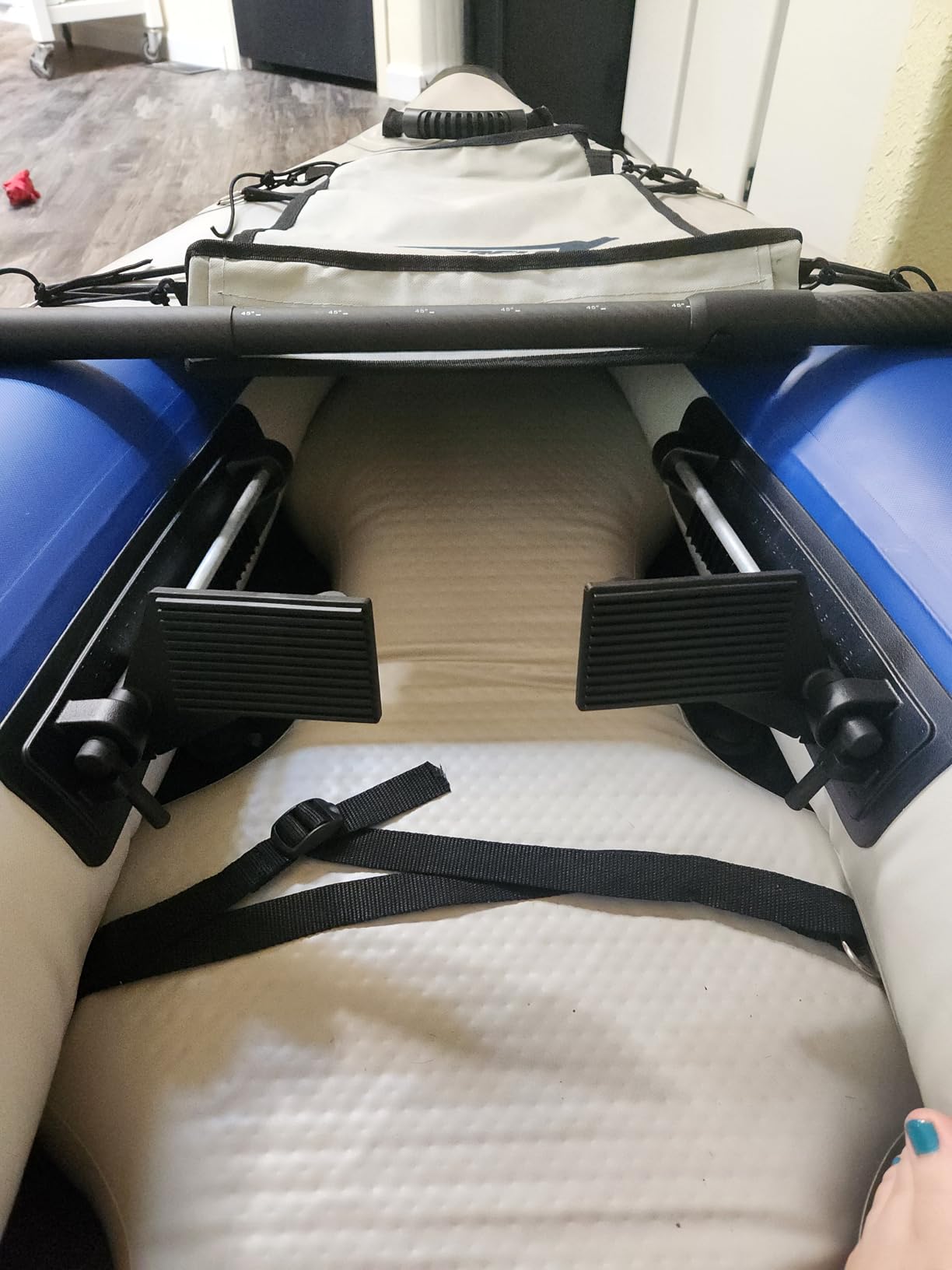 Sea Eagle 300X Explorer Touring, Camping, Fishing Whitewater Inflatable Kayak, Solo, Self-Bailing, Drop Stitch Floor-Paddle, Seat, Pump, Skeg, Bag customer photo 1