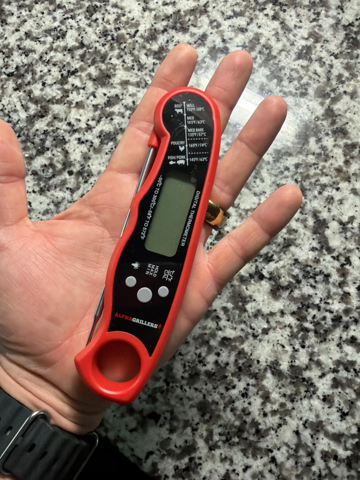 Alpha Grillers Instant Read Meat Thermometer Digital, Cooking, Food, Grill customer photo 1