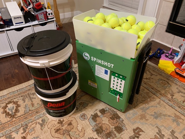 Spinshot Plus Tennis Ball Machine (Best Model for an Intermediate Player) customer photo 2
