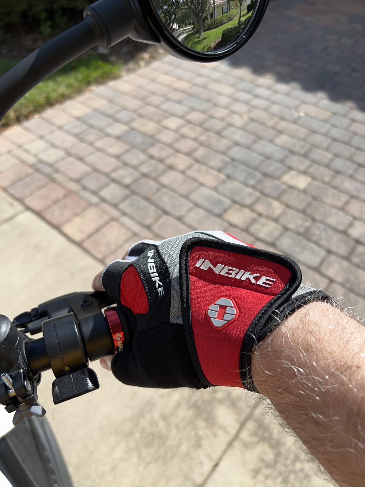 INBIKE 5mm Padded Half Finger Bike Bicycle Cycling Gloves customer photo 2
