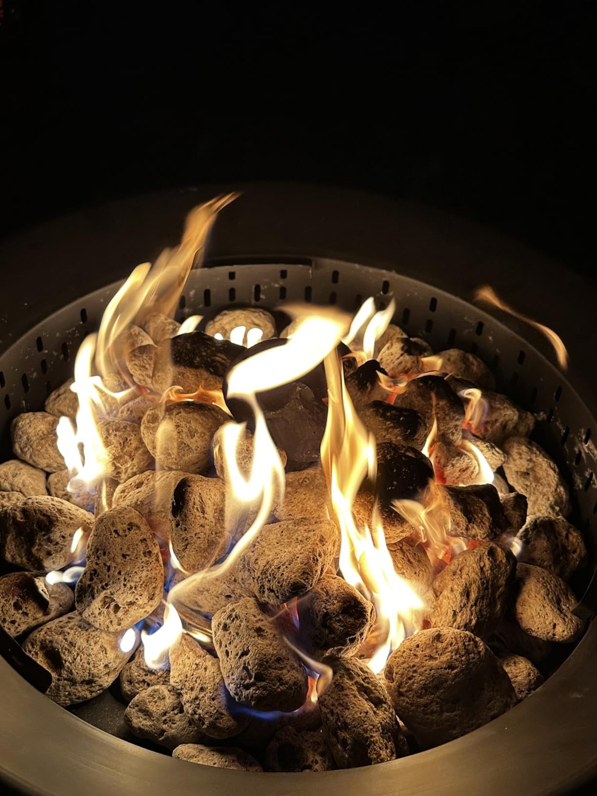 GasBRUH Outdoor Portable Propane Fire Pit, 19-Inch,60,000 BTU with Cover&Carry Kit,Camping Propane Fire Pits,Gas Firebowl,Portable Gas Fire Pit for Outside Patio,Backyard,Camping,RV,Deck,Tailgating customer photo 2
