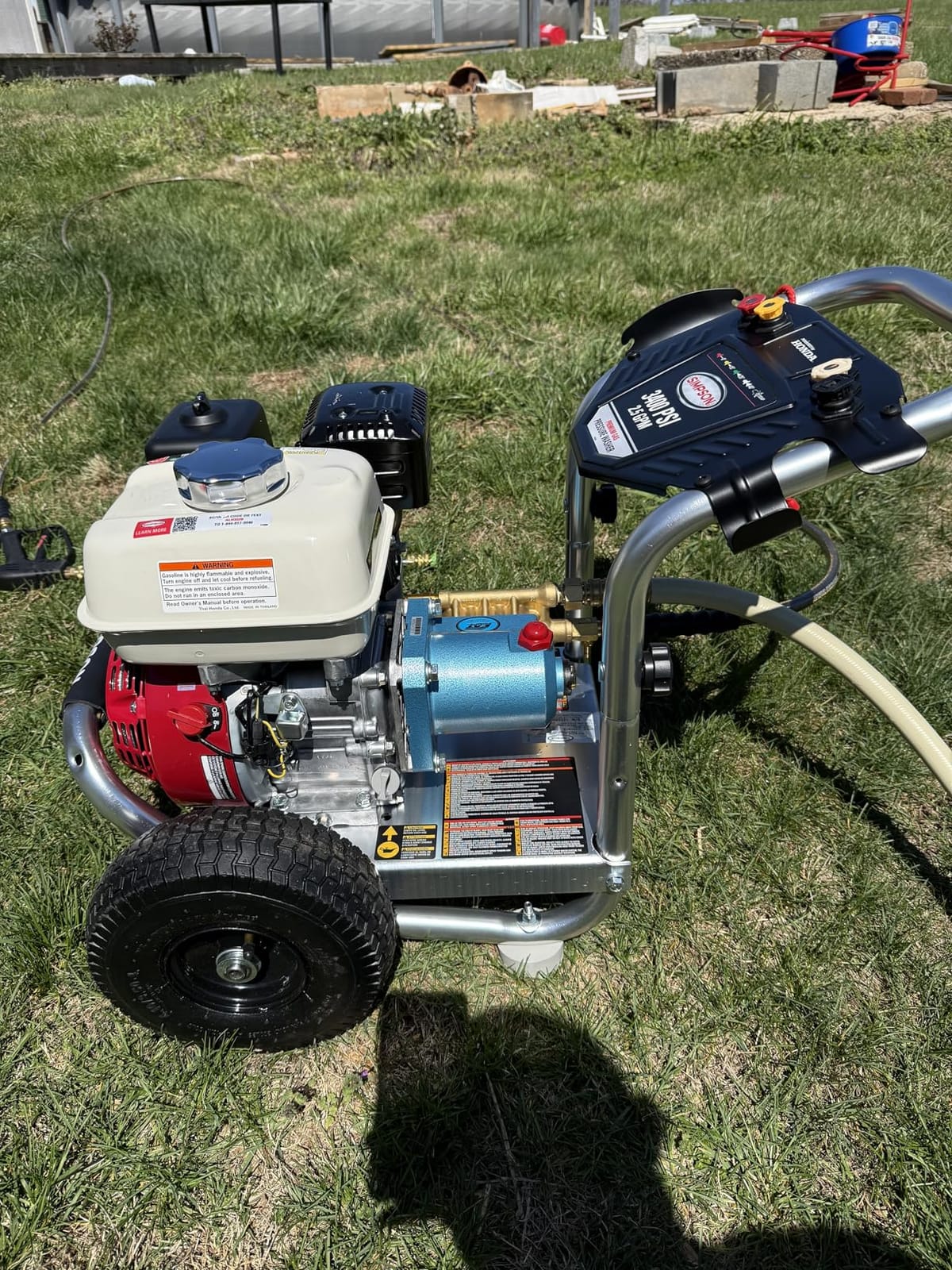 Simpson Cleaning 3400 PSI Gas Pressure Washer, 2.5 GPM Power Washer for Commercial Use, Honda GX200 Engine, 25-Foot Hose, Aluminum Series, 49-State (ALH3228-S) customer photo 2