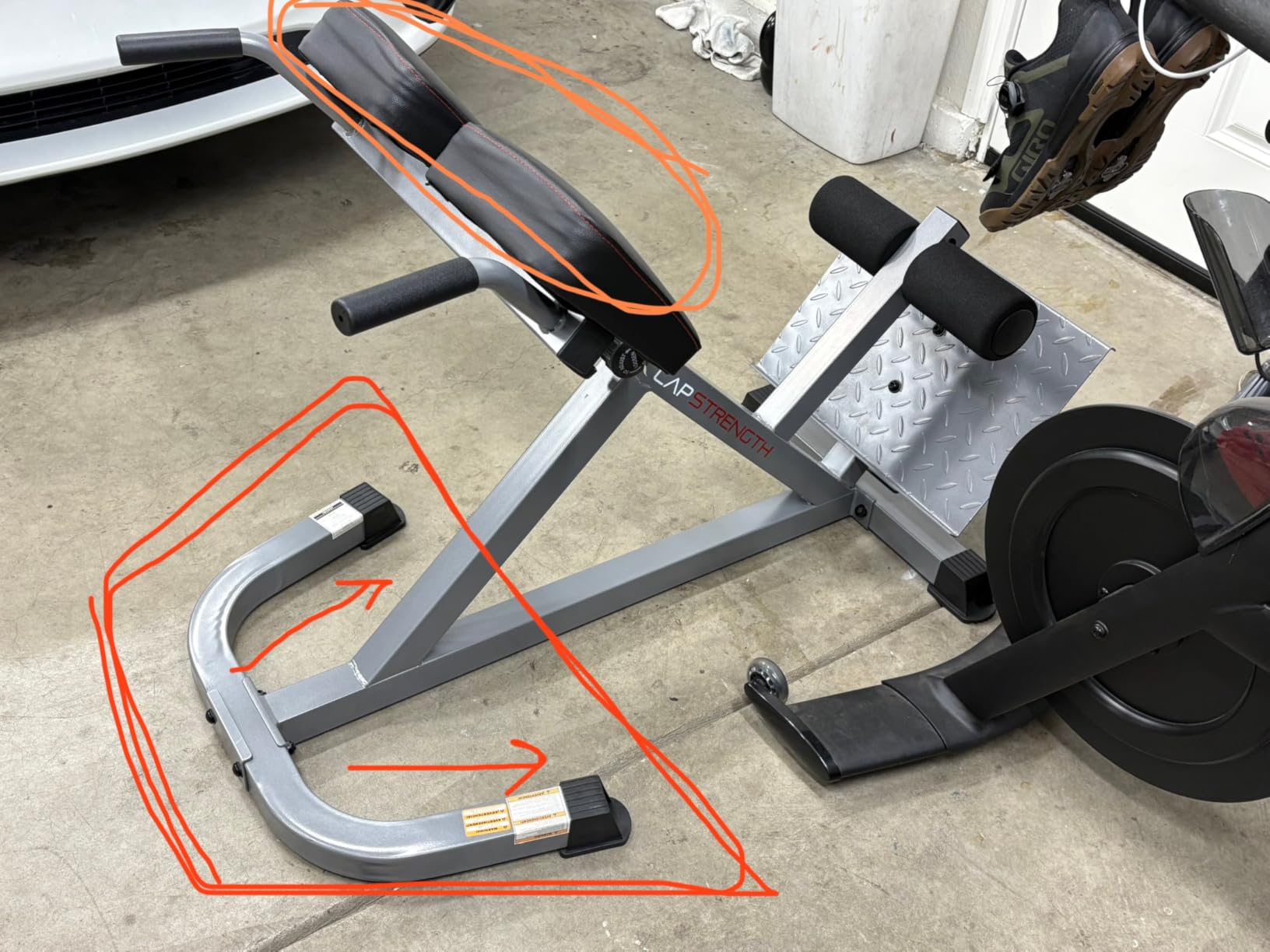 CAP Strength Hyperextension Roman Chair, 300lb Capacity, Silver customer photo 1
