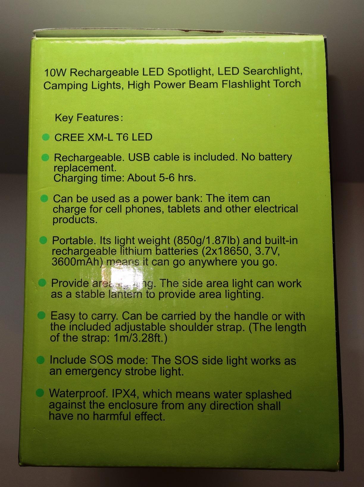 LE Rechargeable LED Lantern, Camping Essentials, 1000LM, 5 Light Modes, IPX4 Waterproof, 3600mAh, Lantern Flashlight for Hurricane Emergency, Hiking, Home and More, USB Cable Included customer photo 1