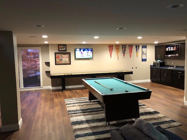 Playcraft Woodbridge Shuffleboard Table with Storage Cabinet - Shuffle Board Game Table Set with Matching Abacus, 8 Pucks, Brush & *Wax (*Made in USA) - Pro Style Climate Adjusters customer photo 1