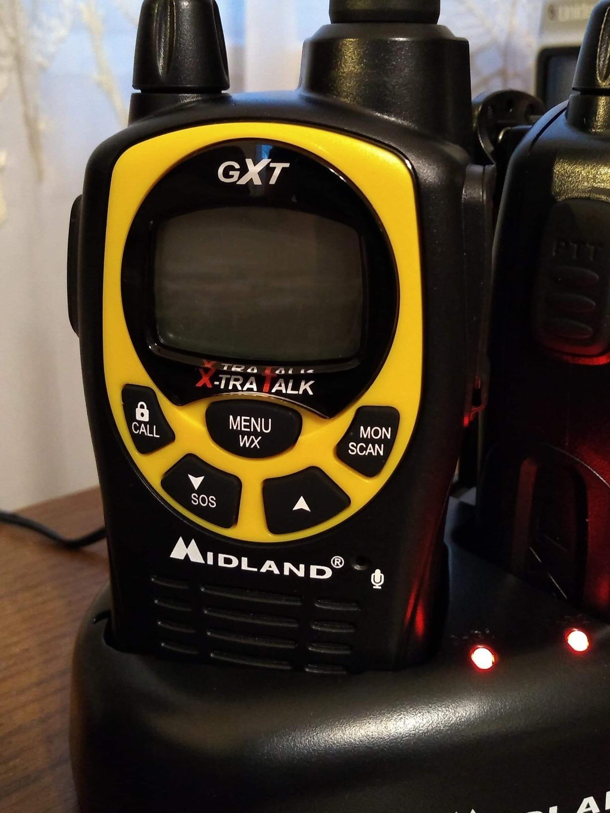 Midland GXT1000VP4 GMRS JIS4 Two-Way Radio, Yellow, 2 Pack customer photo 1