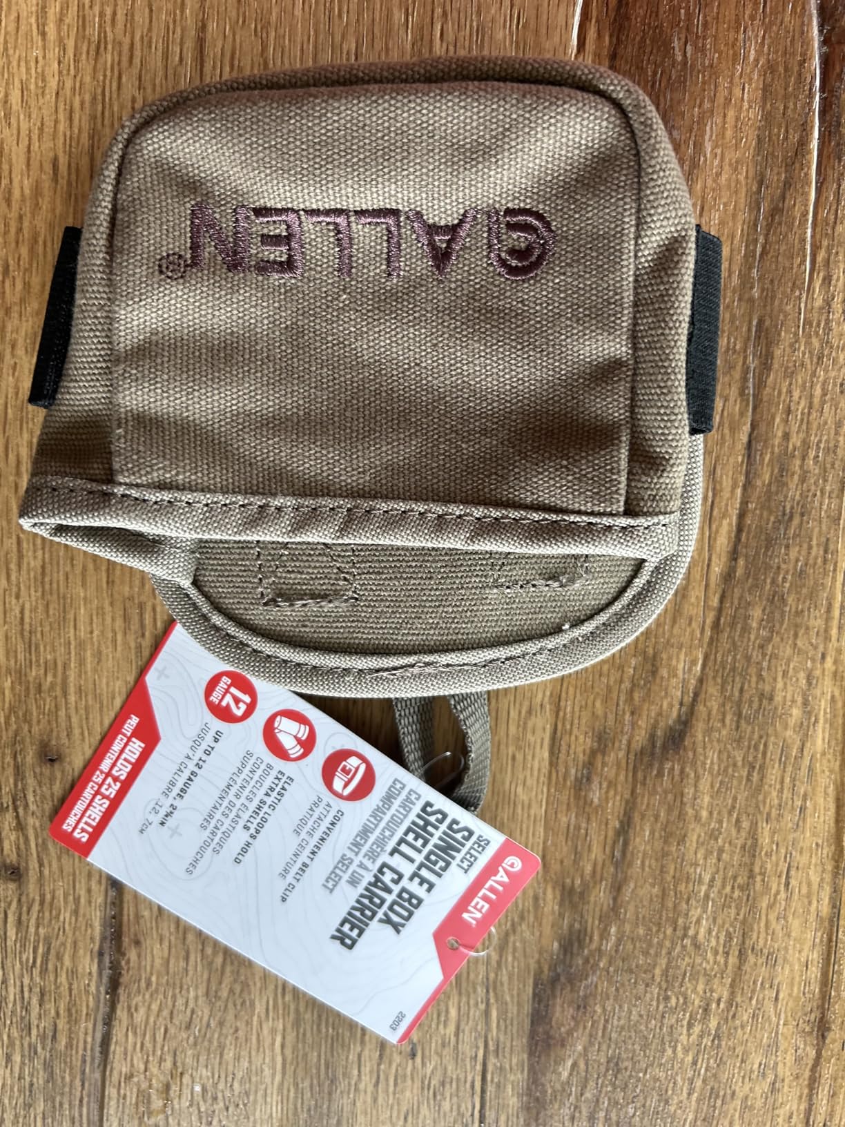 Allen Company Shotgun Shell Pouch - Clay, Trap, and Skeet Shooting Accessories - Hunting and Gun Range Gear - Soft Canvas Design - Tan customer photo 1