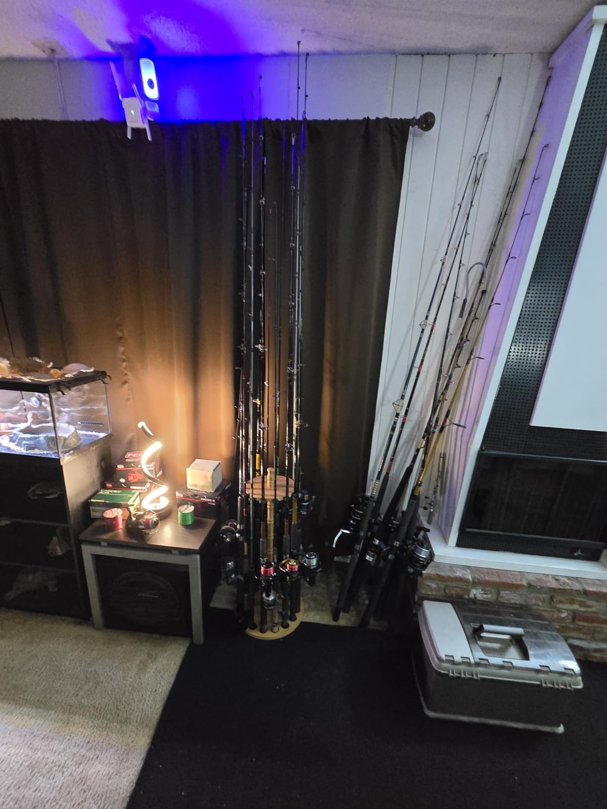 Rush Creek Creations 16-Rod Round Fishing Rod Holder for Garage, Tackle Box customer photo 2