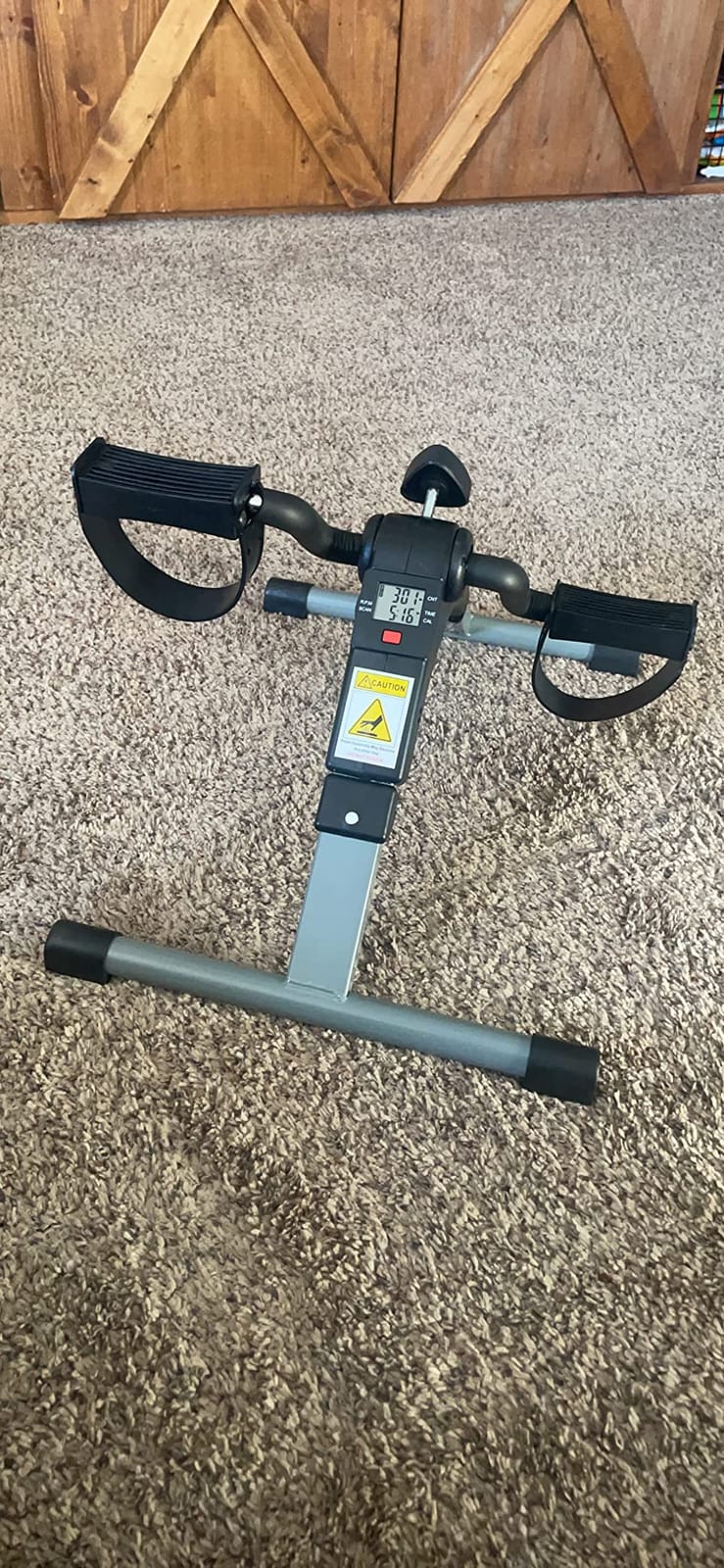 Under Desk Exercise Bike Pedal Exerciser – Mini Stationary Cycle with Adjustable Resistance, Calorie Tracker & Foldable Design – Compact Pedal Machine for Home, Office, or Physical Therapy by Wakeman customer photo 1