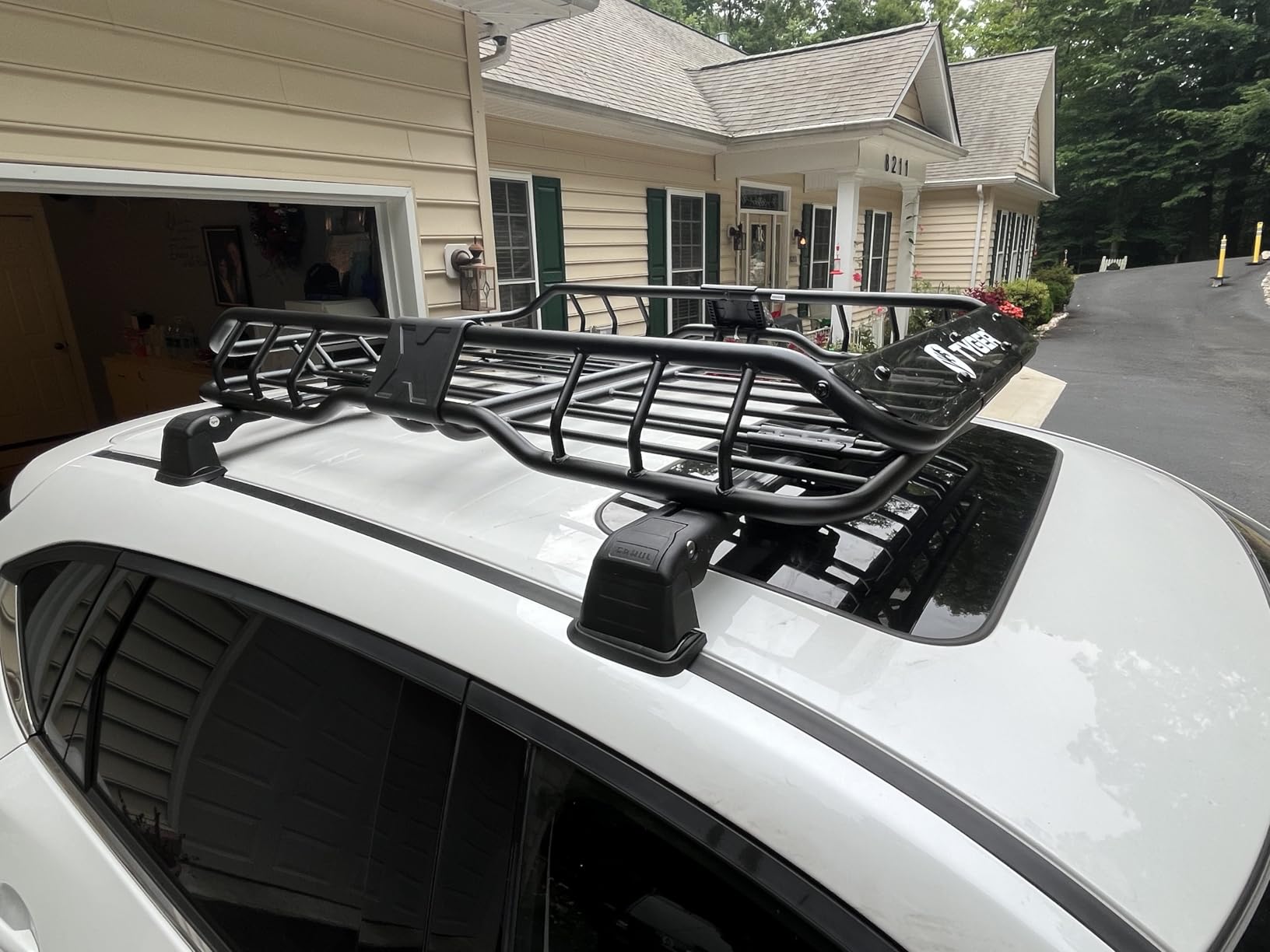 Tyger Heavy Duty Roof Mounted Cargo Basket Rack | L47.25 x W36.6 x H5.9 | Roof Top Luggage Carrier | with Wind Fairing customer photo 1
