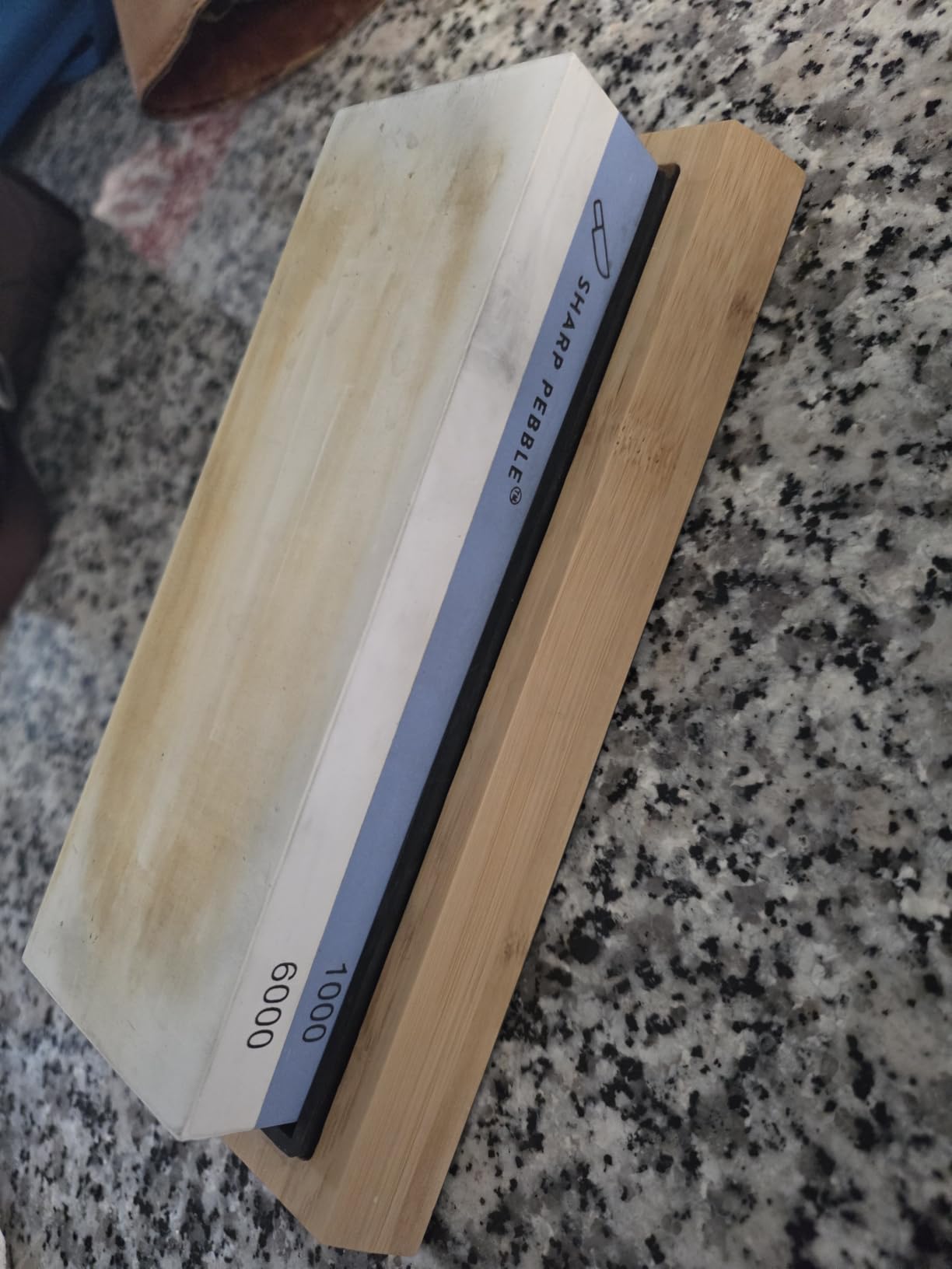 Sharp Pebble Whetstone Knife Sharpener – 1000/6000 Grit Sharpening Stone customer photo 1