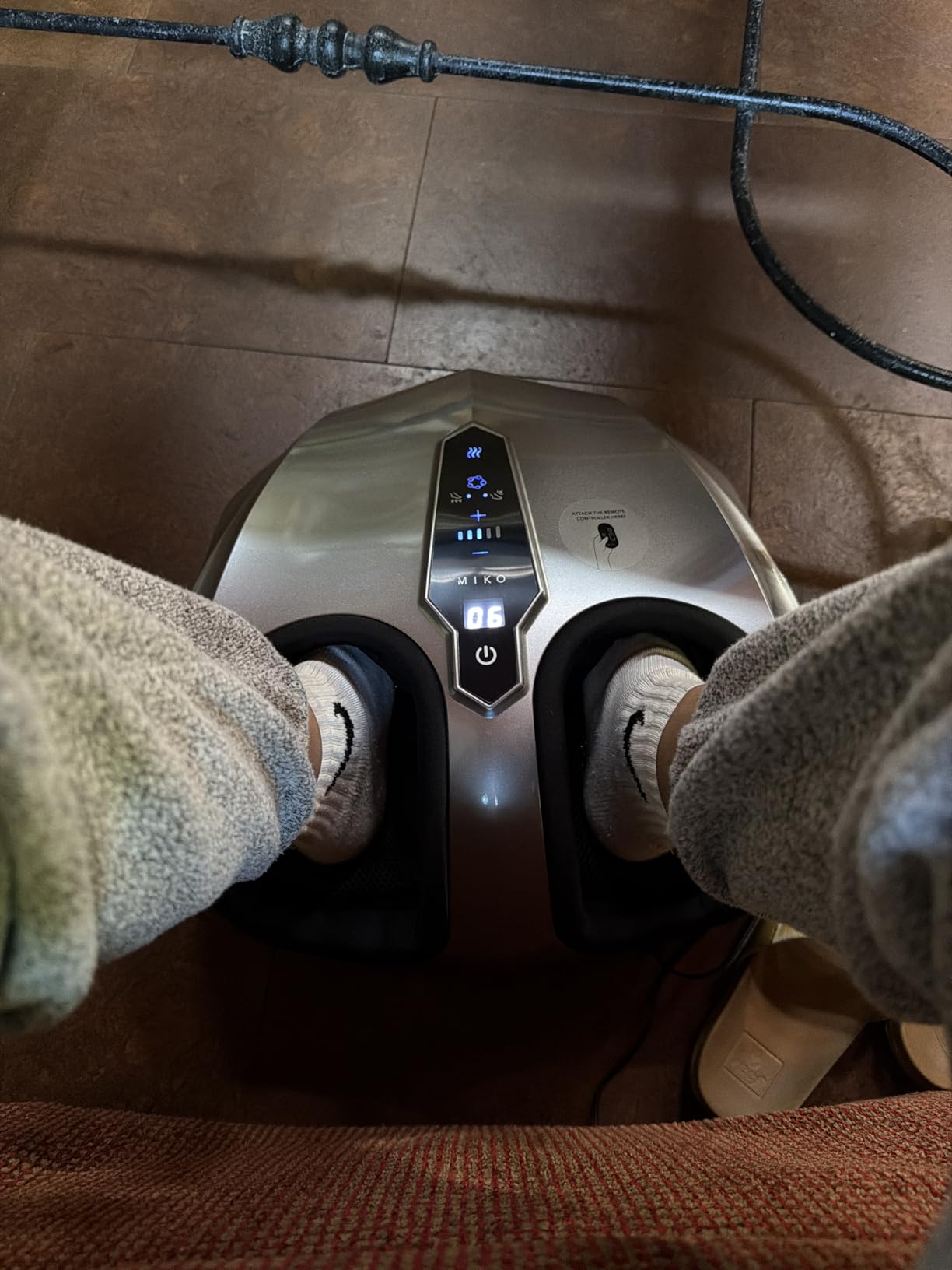 MIKO Shiatsu Foot Massager with Heat for Neuropathy & Plantar Fasciitis customer photo 2