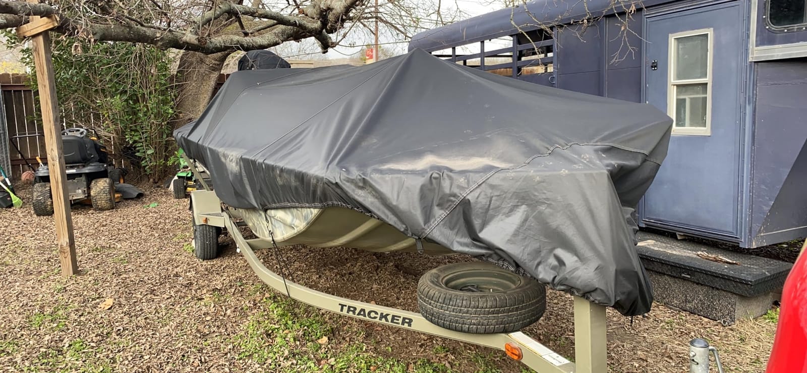 NEVERLAND Boat Cover Waterproof Heavy Duty Bass Boat Cover 17-19 ft Black customer photo 1