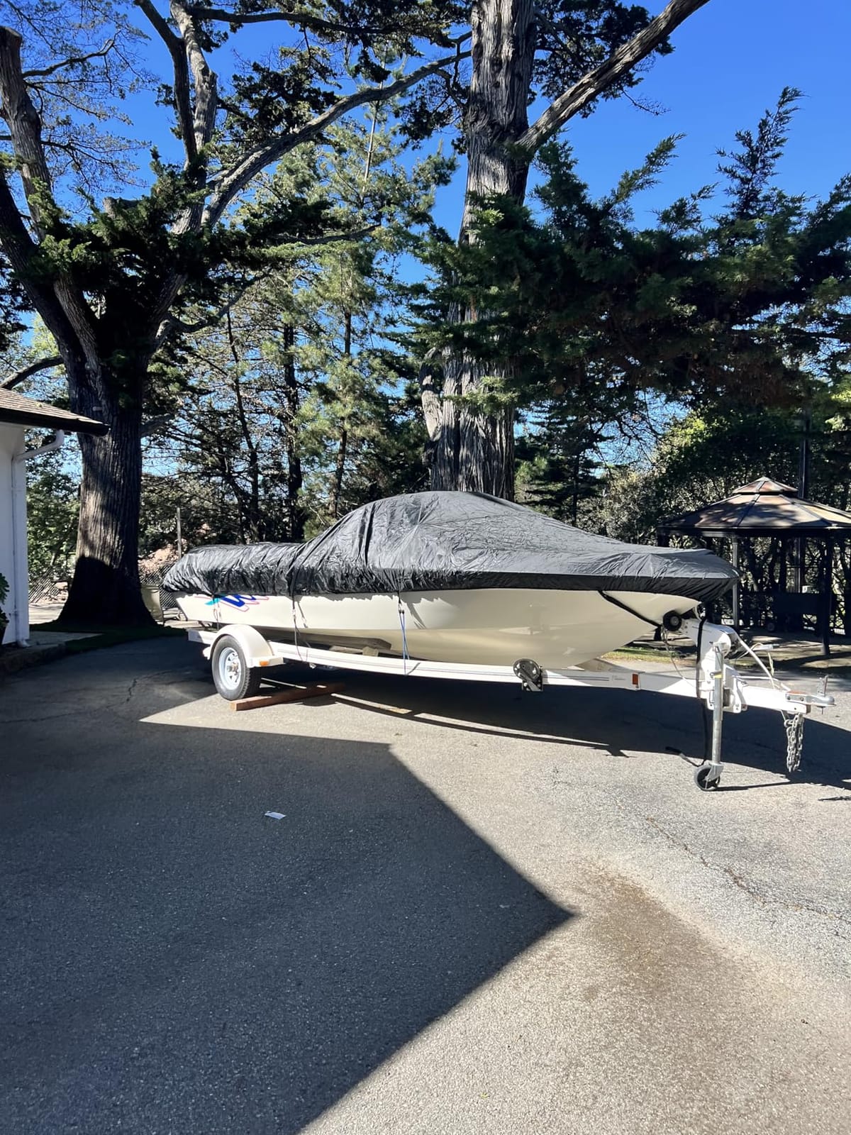NEVERLAND Boat Cover Waterproof Heavy Duty Bass Boat Cover 17-19 ft Black customer photo 2