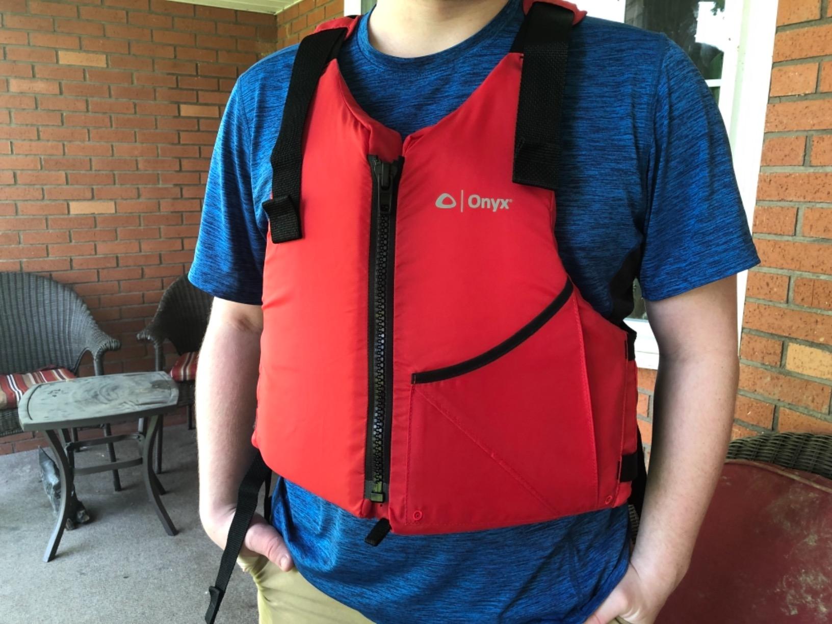 Onyx Universal Paddle Life Jacket, USCG & TC Approved Adult PFD customer photo 2