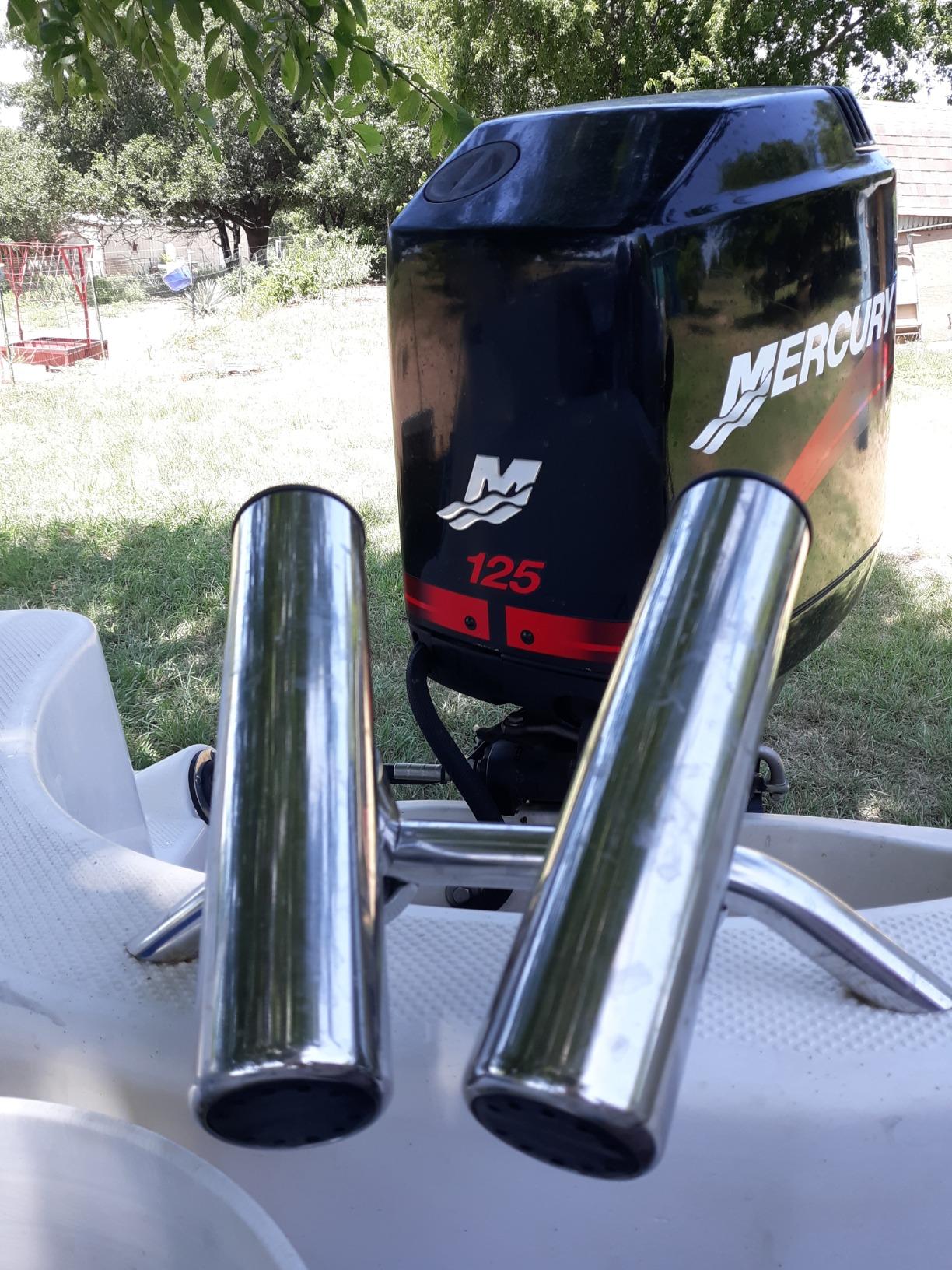 Amarine Made Boat 4pcs Fishing Rod Holder, Stainless Rail Mount Clamp on Rod Holder, Adjustable Fishing Pole Holder for Rails 7/8