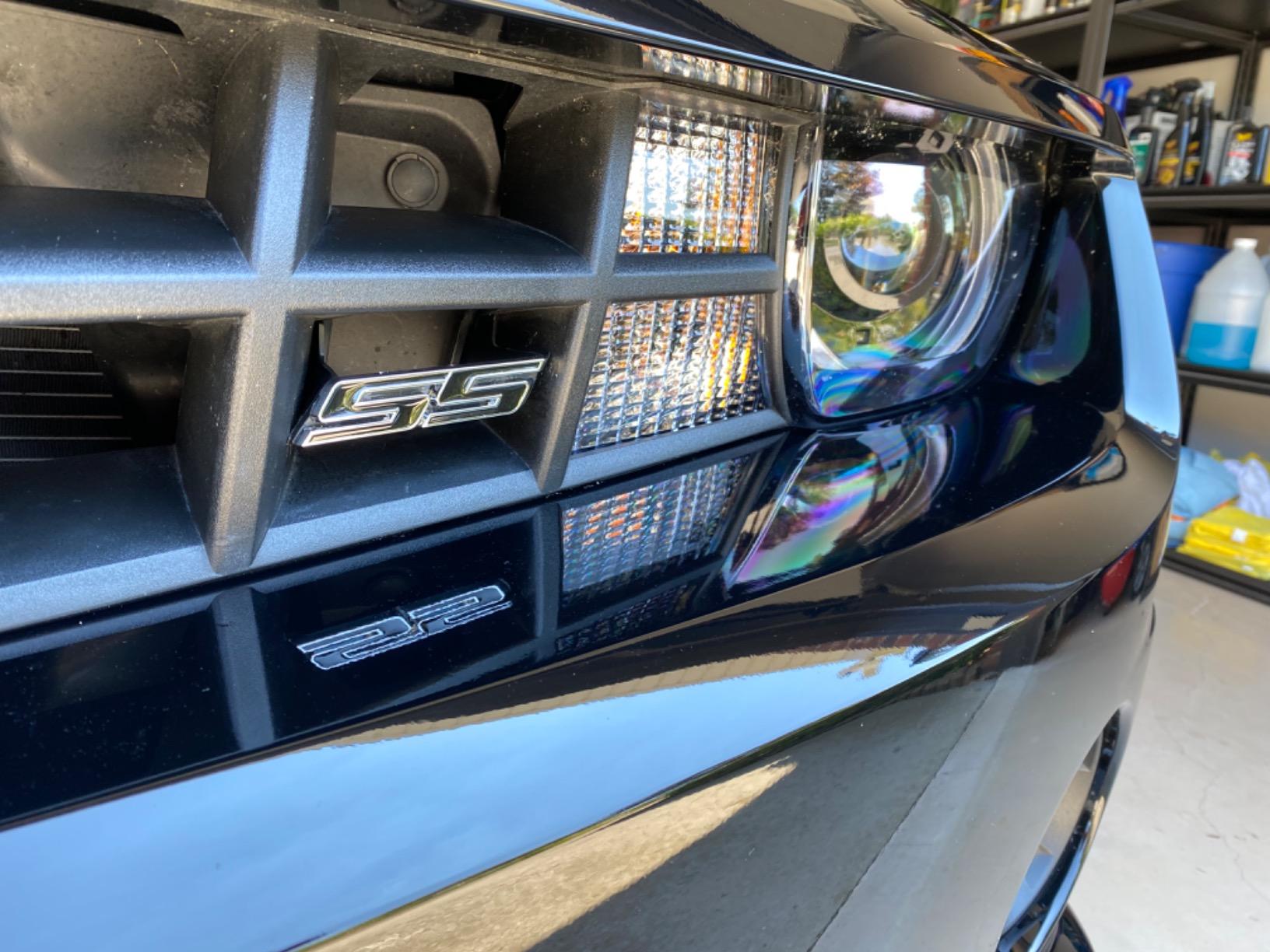 Zorratin 2Pcs Slant SS Fender Emblem Badge for Chevrolet Camaro 2010-2026 | Fits Chevy Impala Malibu and Holden - Self-Adhesive Sport Performance Emblem, UV Resistant customer photo 1