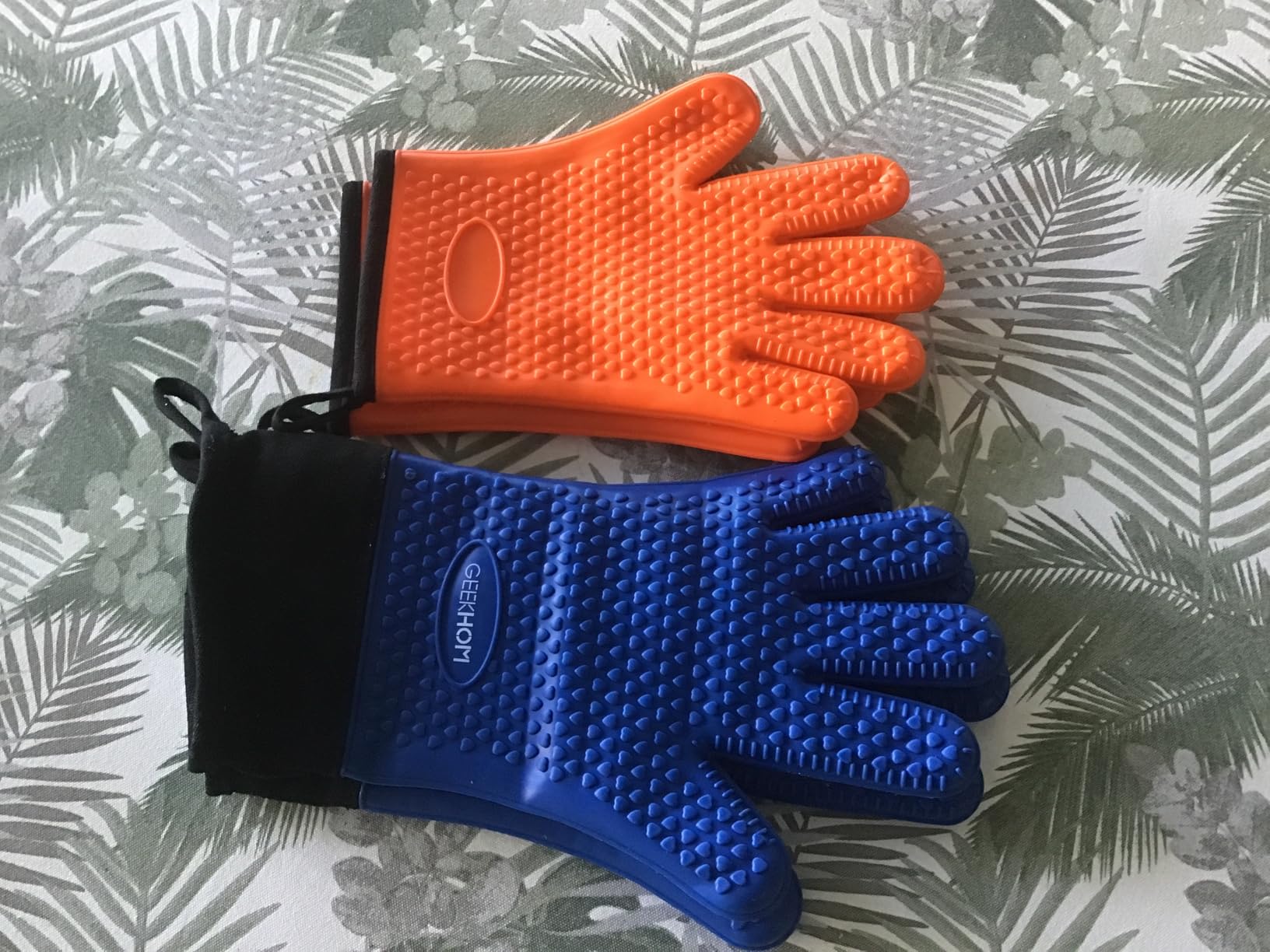 KITCHEN PERFECTION Smoker BBQ Grill Gloves -High Heat Resistant Oven Mitts customer photo 1