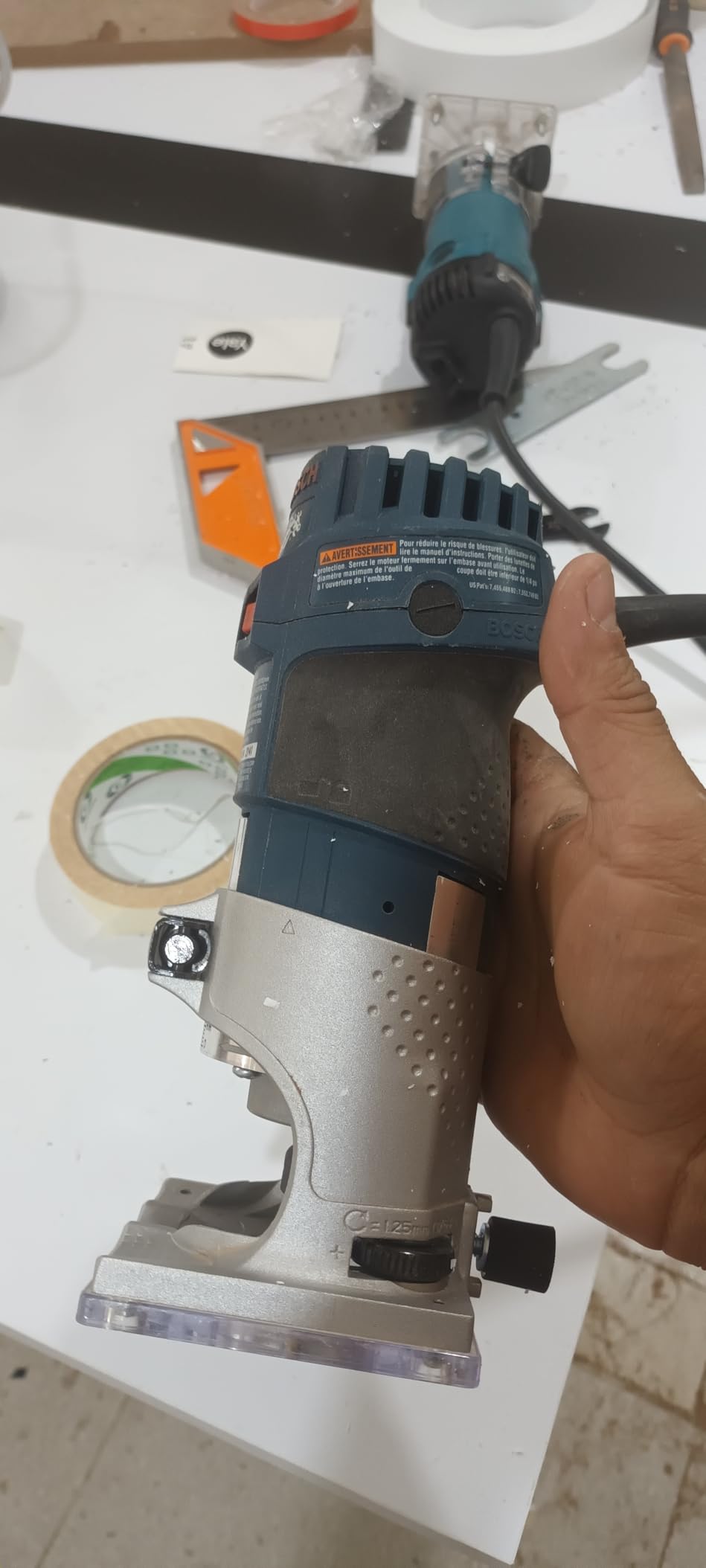 BOSCH PR20EVS Colt 1.0 HP Variable-Speed Palm Router, Quick-Clamp System customer photo 1