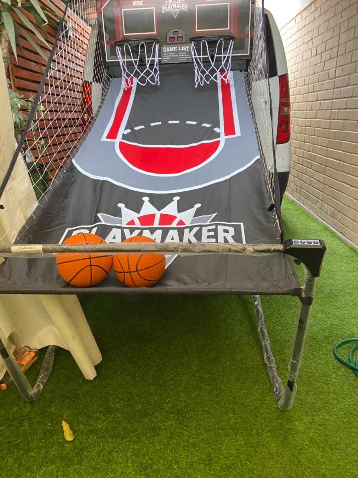Triumph Playmaker Shootout Basketball Arcade Game – Electronic Scorer, LED Display, 8 Game Modes, 4 Balls, Pump & Quick Connect Frame – Fast-Paced Indoor Fun for Kids, Teens & Family Game Nights customer photo 2
