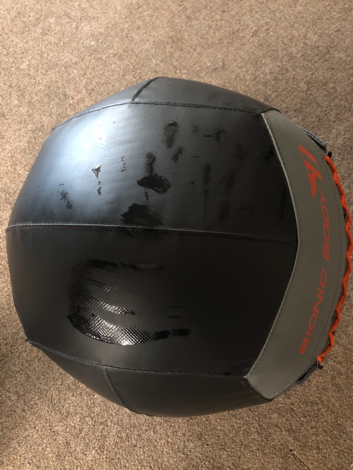 Bionic Body Soft Medicine Ball Weighted Slam Wall Ball for Cardio Workout and Core Training – Ideal for Squat, Lunge, and Partner Toss customer photo 2