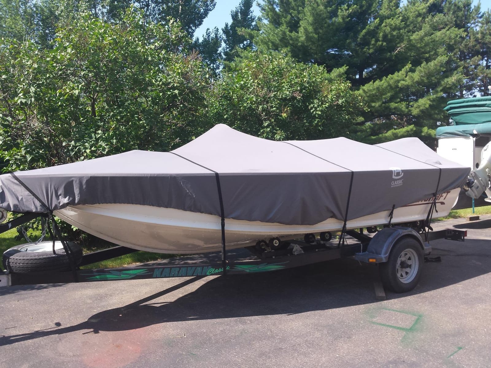 Classic Accessories StormPro Heavy-Duty Boat Cover, Fits Boats 12 ft - 14 ft Long x 68 in Wide customer photo 2