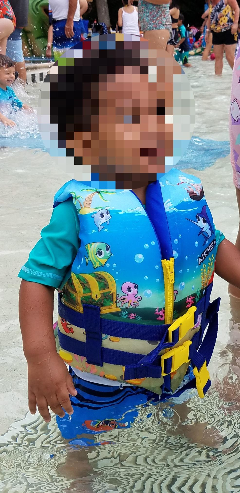 Airhead Treasure Life Jacket for Kids - USCG Approved Infant & Child Boating Safety PFD for Swimming, Water Play & Family Recreation, Closed-Side Flotation Device customer photo 1