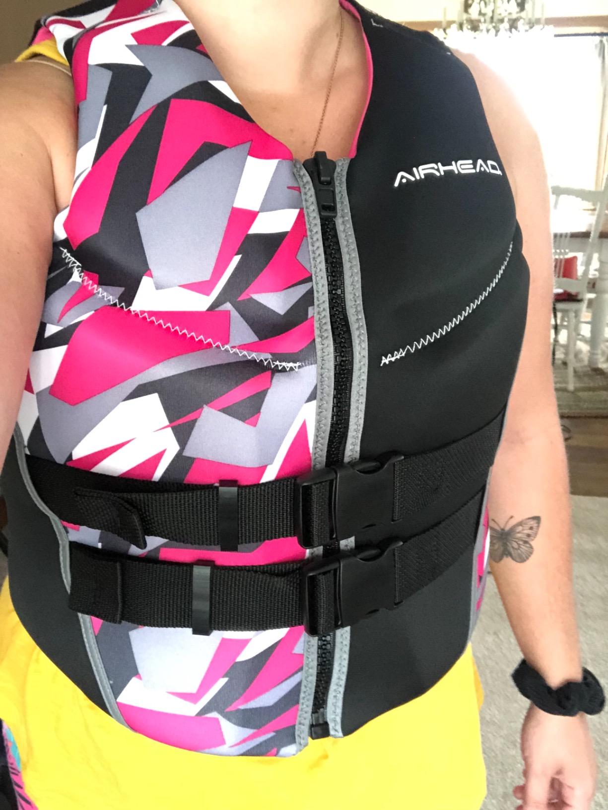 Airhead CAMO Cool Kwik-Dry Neolite Flex Life Jacket for Adults - USCG Approved Life Vest for Women & Men, Lightweight Flexible Watersports Vest for Boating, Wakeboarding, Kayaking & Jet Skiing customer photo 1