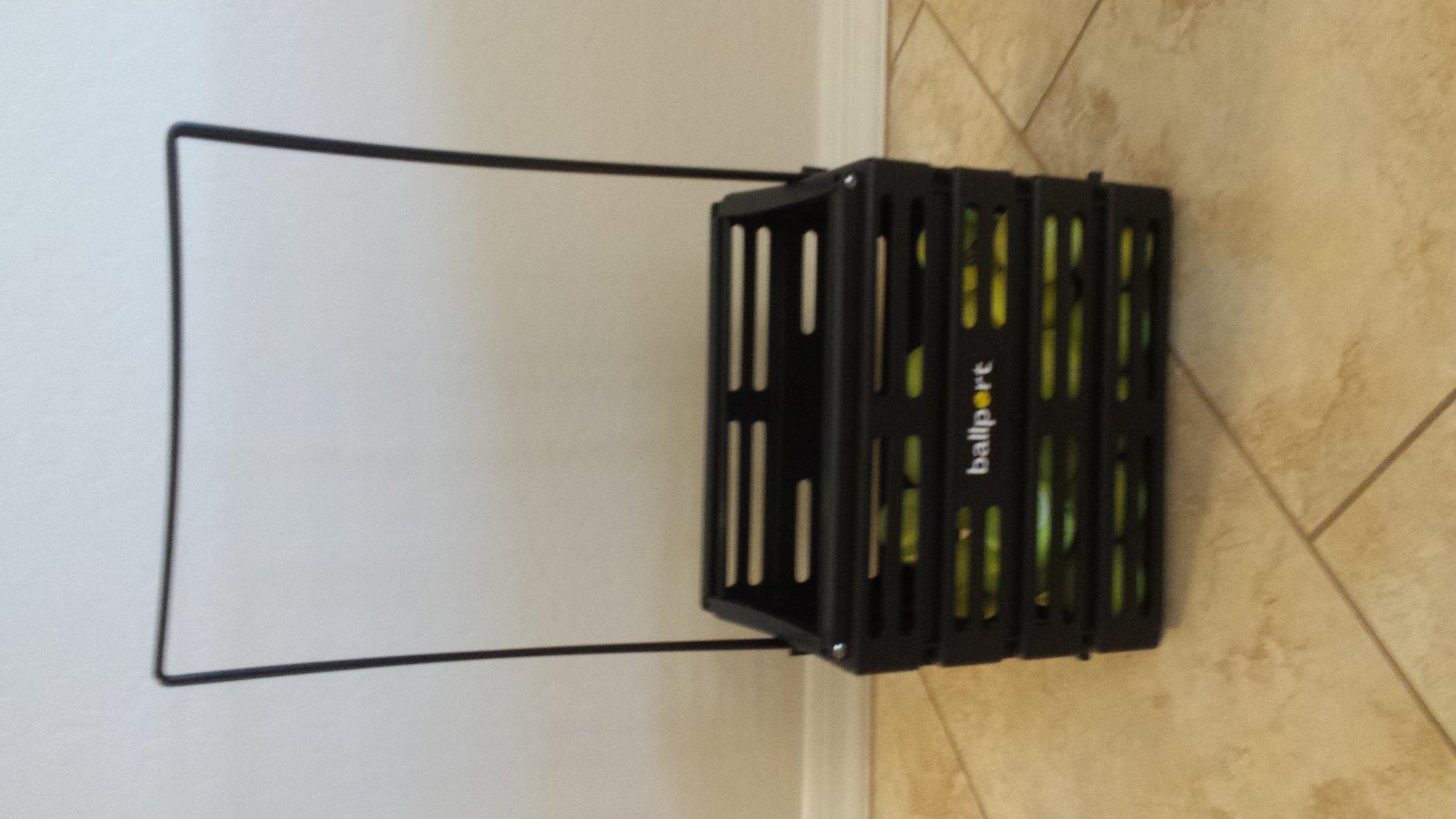 Tourna Ballport Tennis Ball Hopper Holds 80 Balls Durable and Lightweight – Red customer photo 1