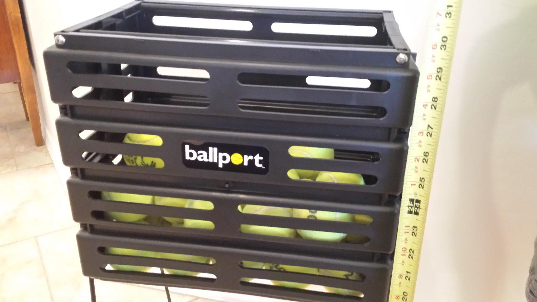 Tourna Ballport Tennis Ball Hopper Holds 80 Balls Durable and Lightweight – Red customer photo 2