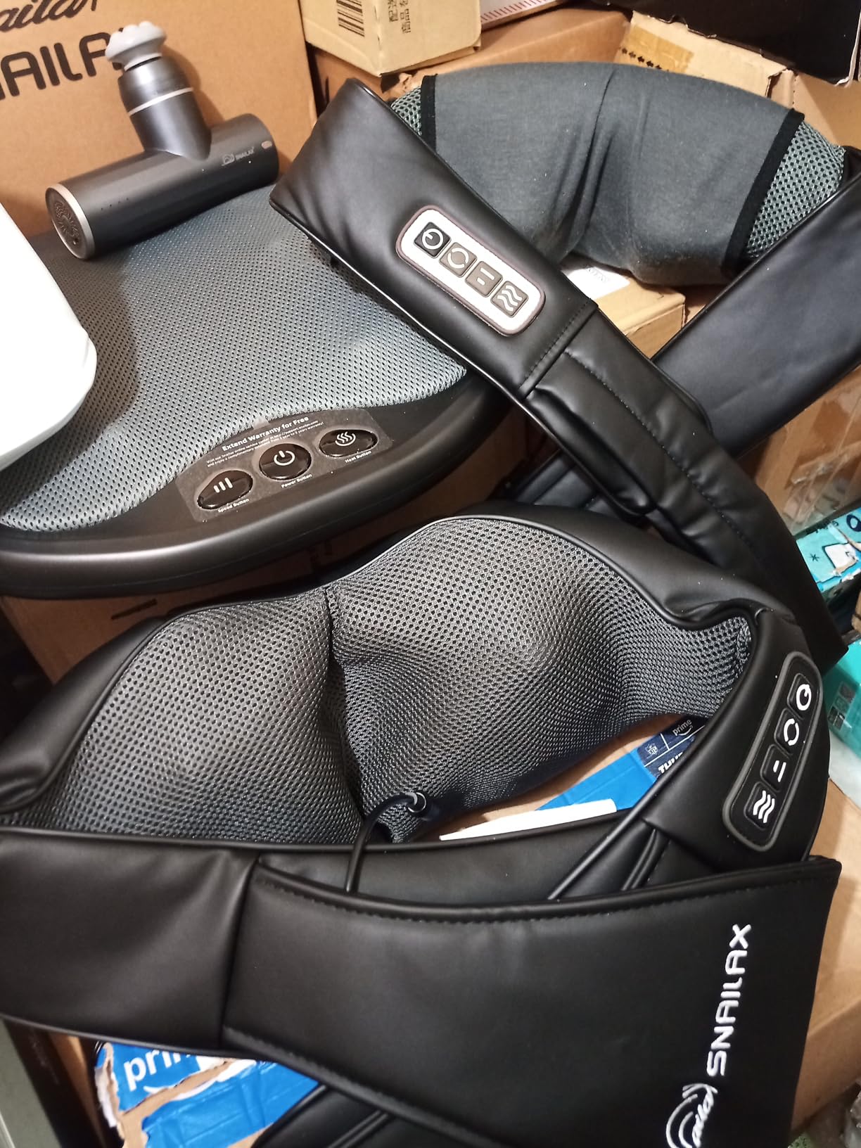 Shiatsu Neck & Shoulder Massager with Heat, Deep Tissue Back Massager customer photo 2