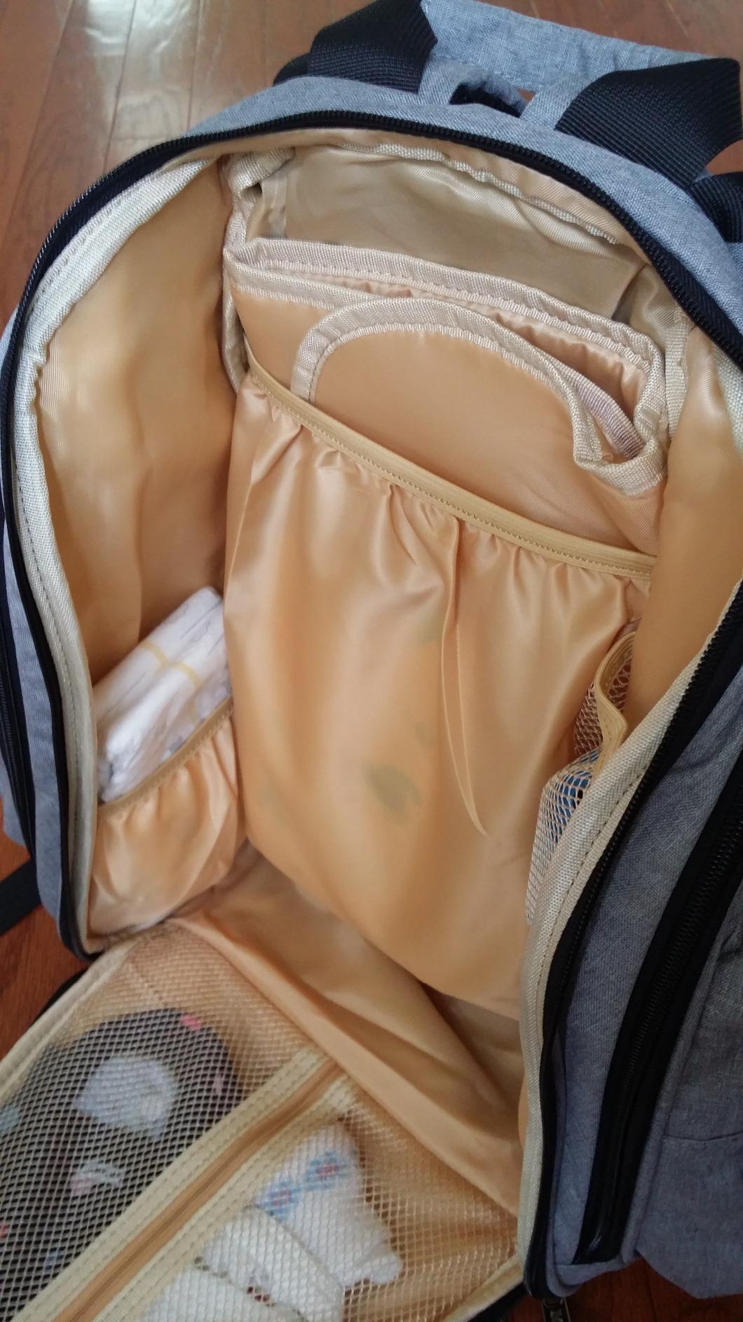 Mancro Diaper Bag Backpack, Large Multifunction Waterproof Travel Baby Bag for Dad Mom with 4 Insulated Pockets and Stroller Straps, Maternity Baby Bag for Boys Girls, Grey customer photo 1