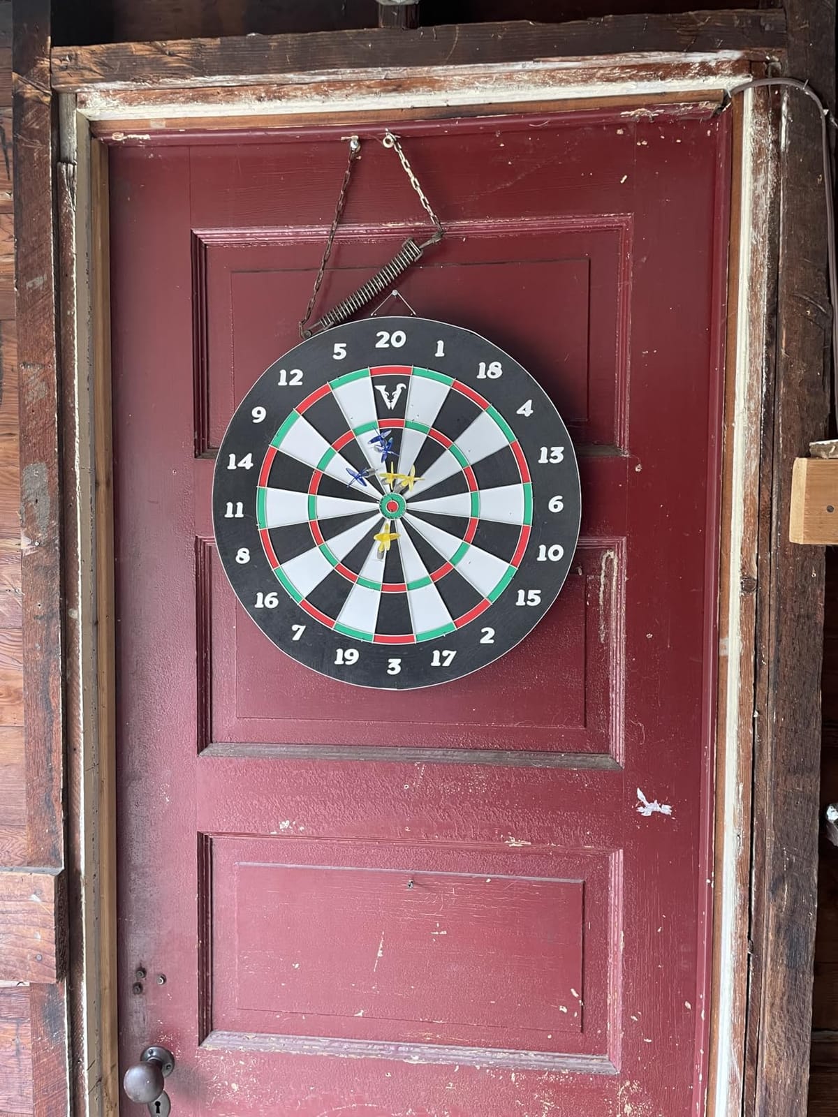 Viper by GLD Products Double Play Reversible Coiled Dart Board, 6 Darts customer photo 1
