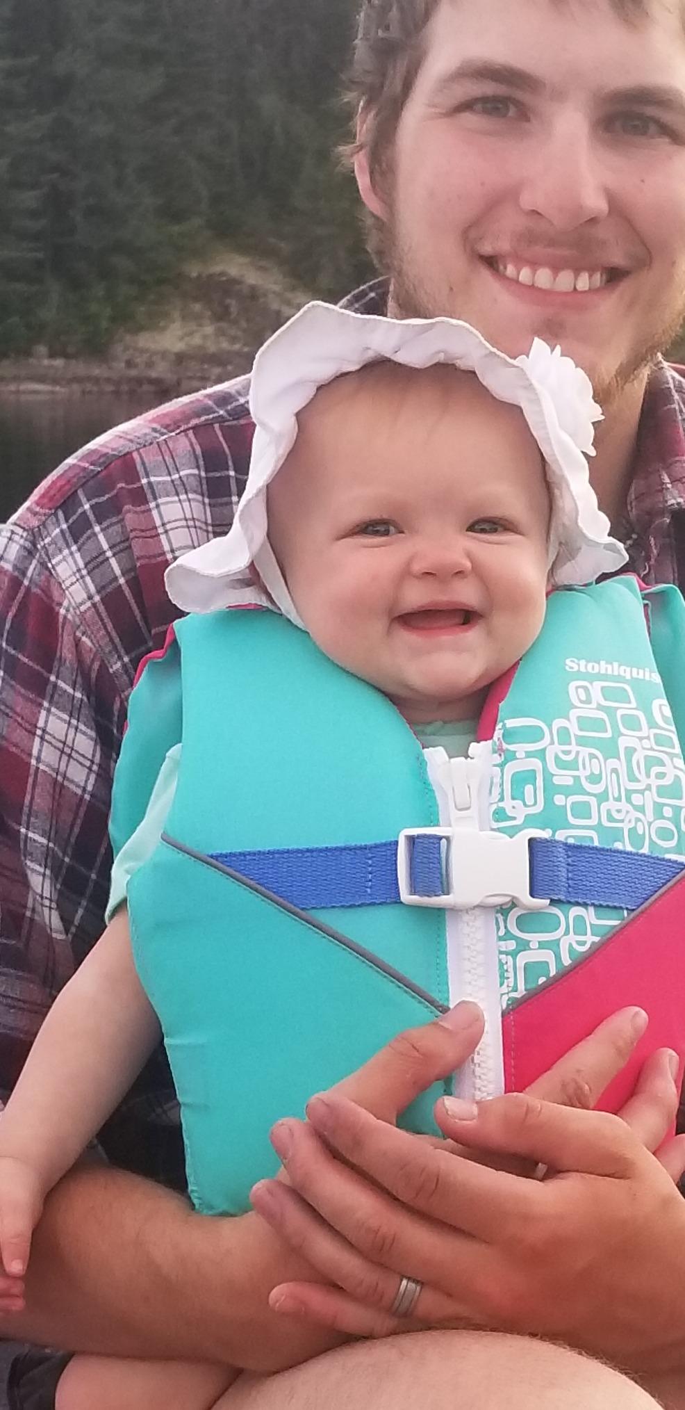 Stohlquist Infant Life Jacket, US Coast Guard Approved, Type II Life Vest (20-30 lbs) for Babies and Toddlers, Support Collar with Grab Handle, PFD for Pools, Lakes and Boating customer photo 1